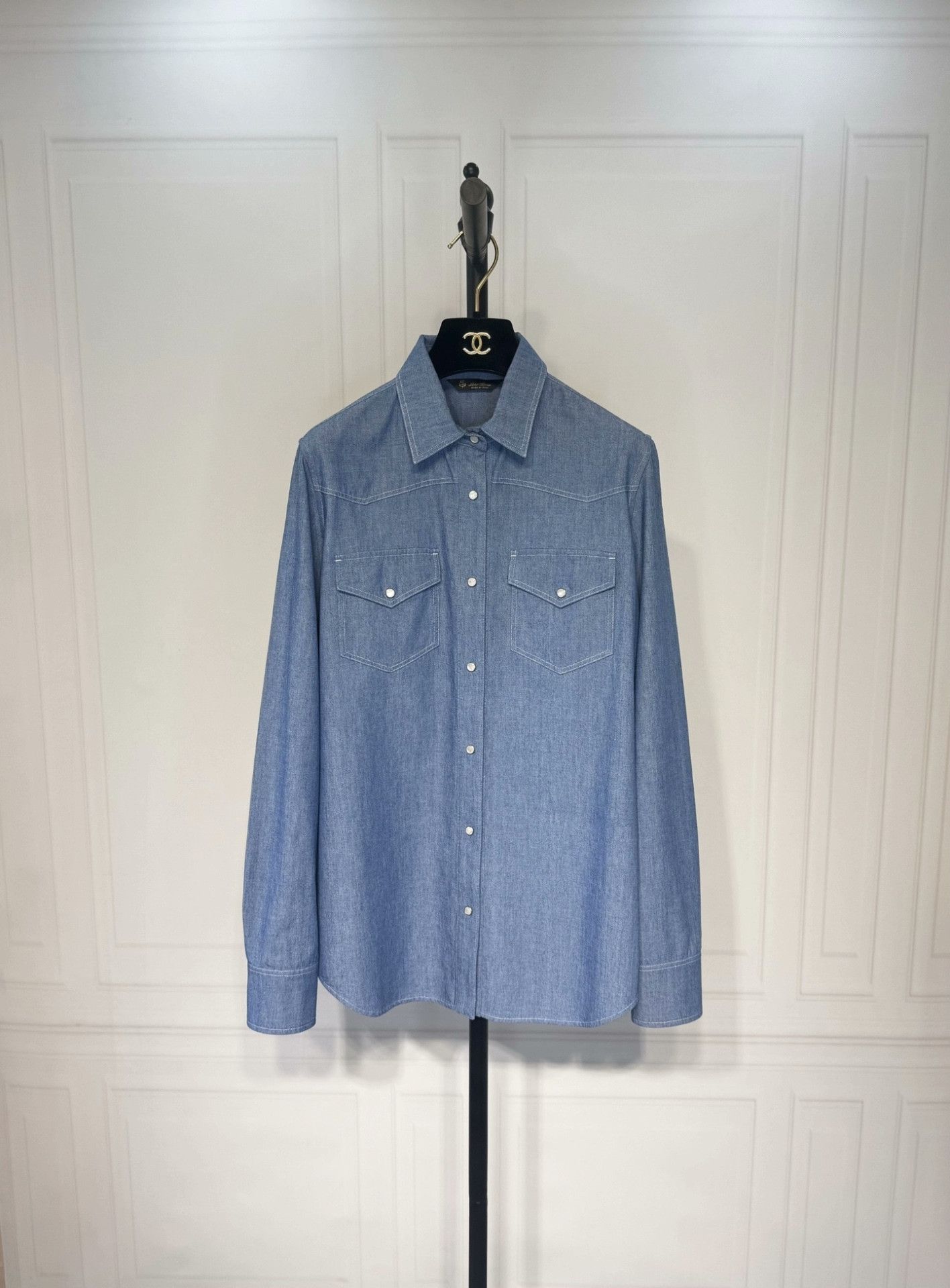 Loro Piana Loro Piana Denim Shirt Size 38 Size S / US 4 / IT 40 - 1 Thumbnail