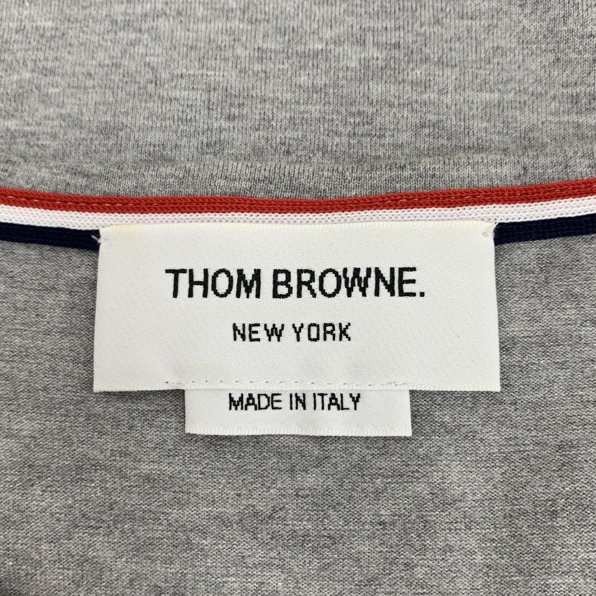 Thom Browne THOM BROWNE Gray Striped Cotton Short Sleeve T-Shirt Size US XL / EU 56 / 4 - 6 Thumbnail