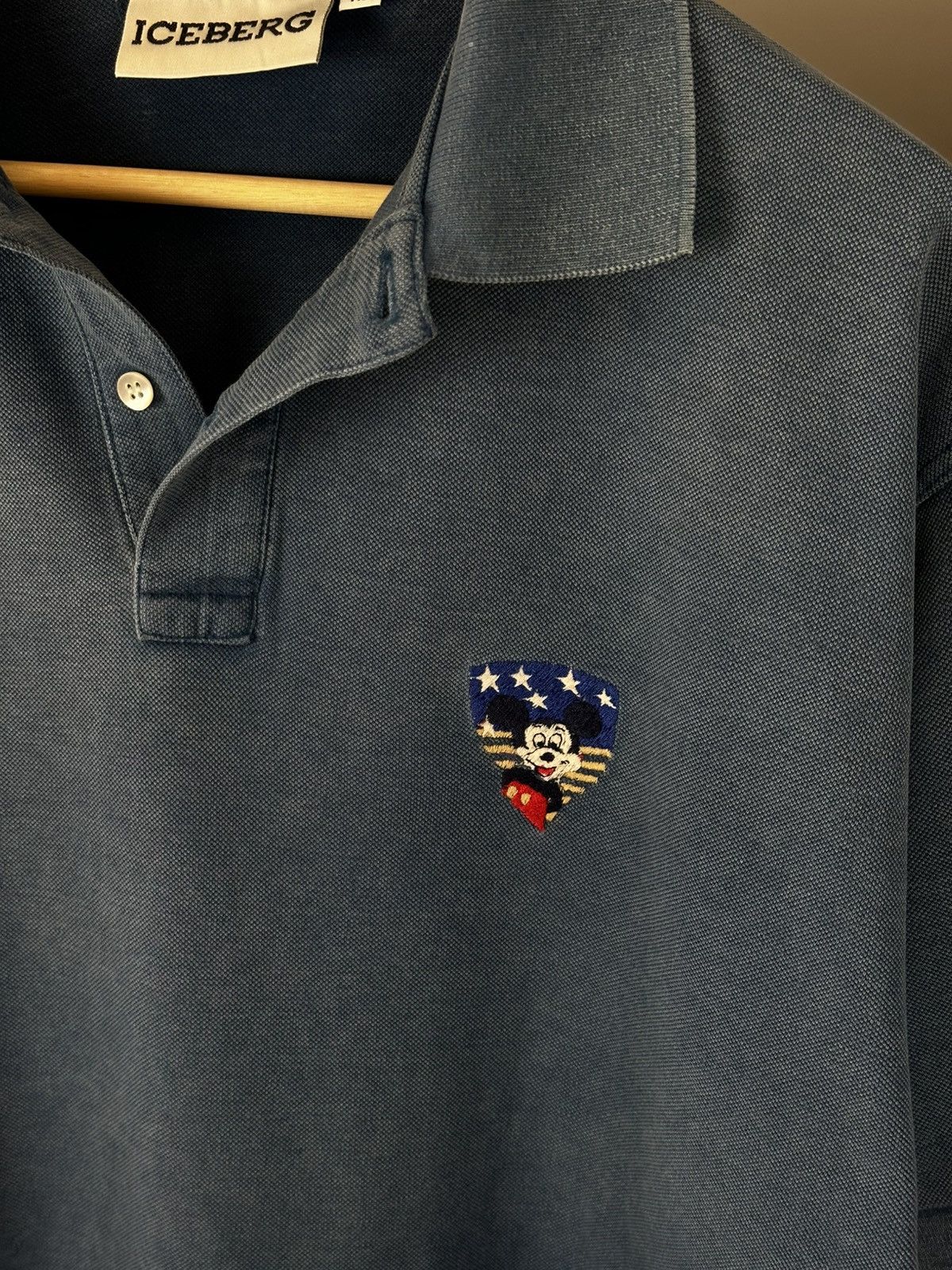 Iceberg Vintage 90s Iceberg History Mickey Disney Polo Tee Size US XL / EU 56 / 4 - 5 Thumbnail