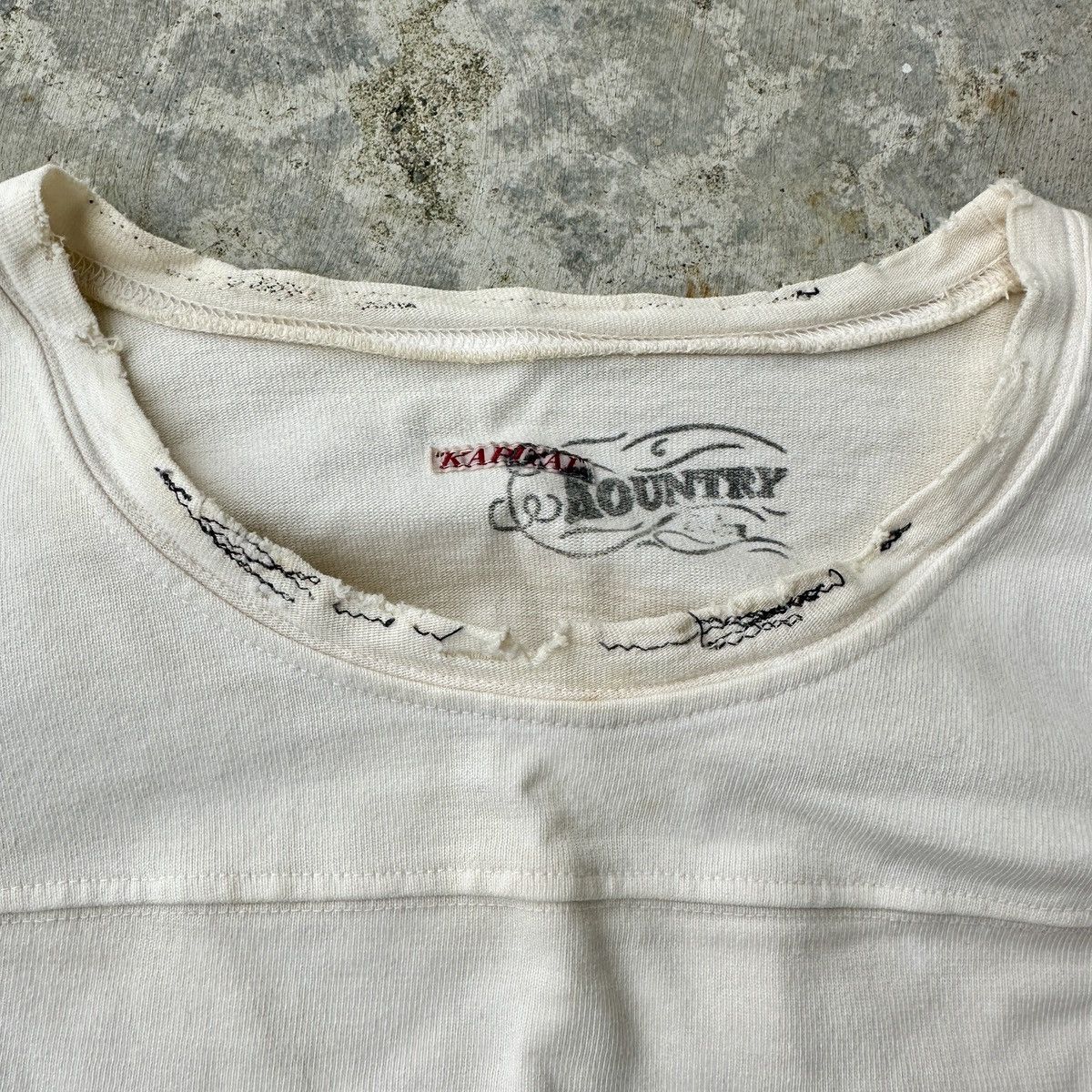 Kapital College Numbered Football Prisoner repairs distressed tee Size US L / EU 52-54 / 3 - 6 Thumbnail