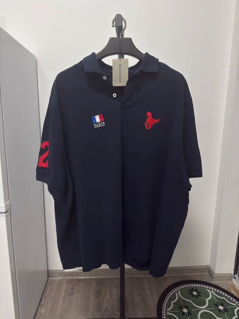 Balenciaga Polo Horse Paris Polo Shirts BALENCIAGA 24SS Paris