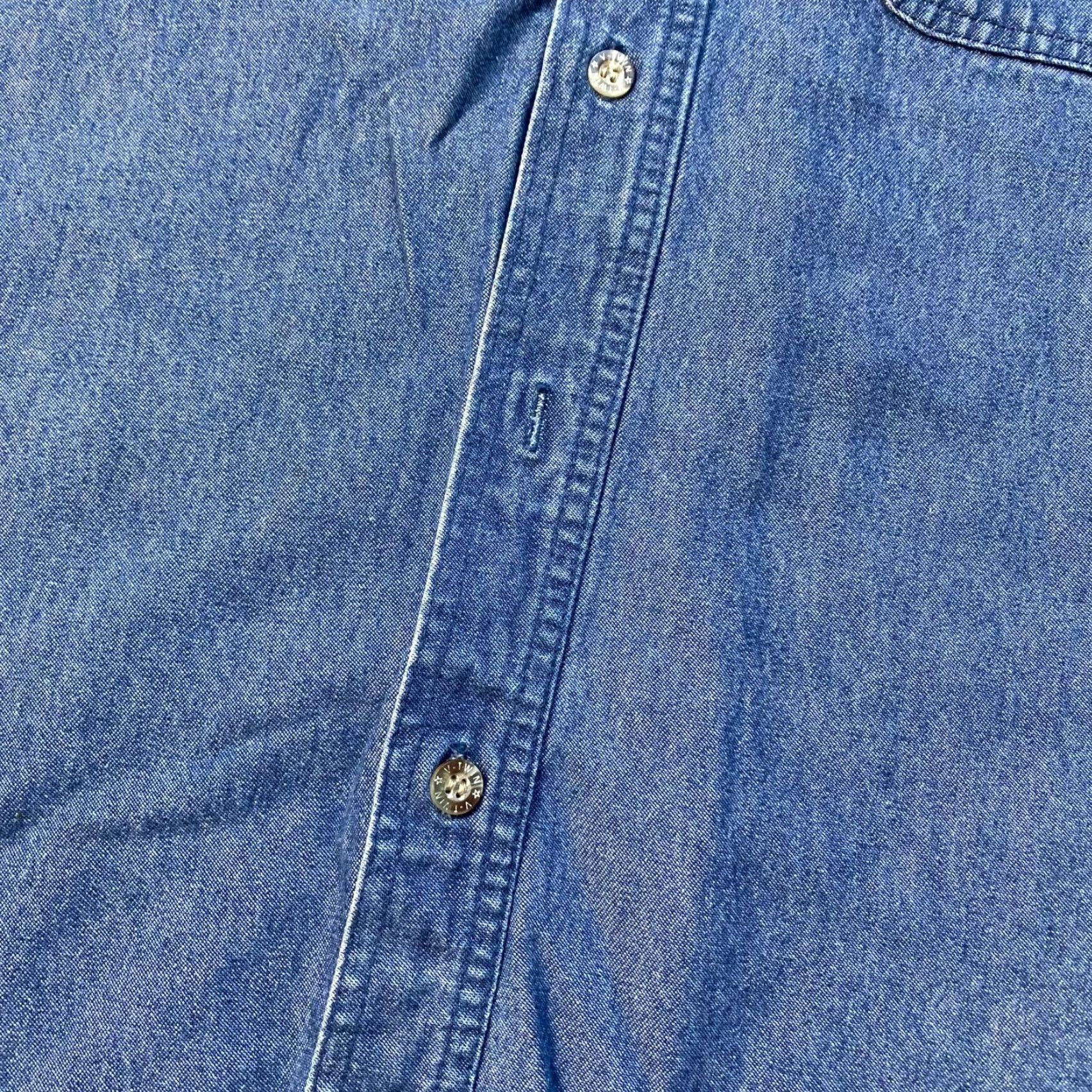 Denime VINTAGE Twin V Motorcycle Apparel Street Vibrations 2006 Reno NV Denim Blue Sleeveless Button-Up Shirt L Boys/Men? Size US L / EU 52-54 / 3 - 7 Thumbnail