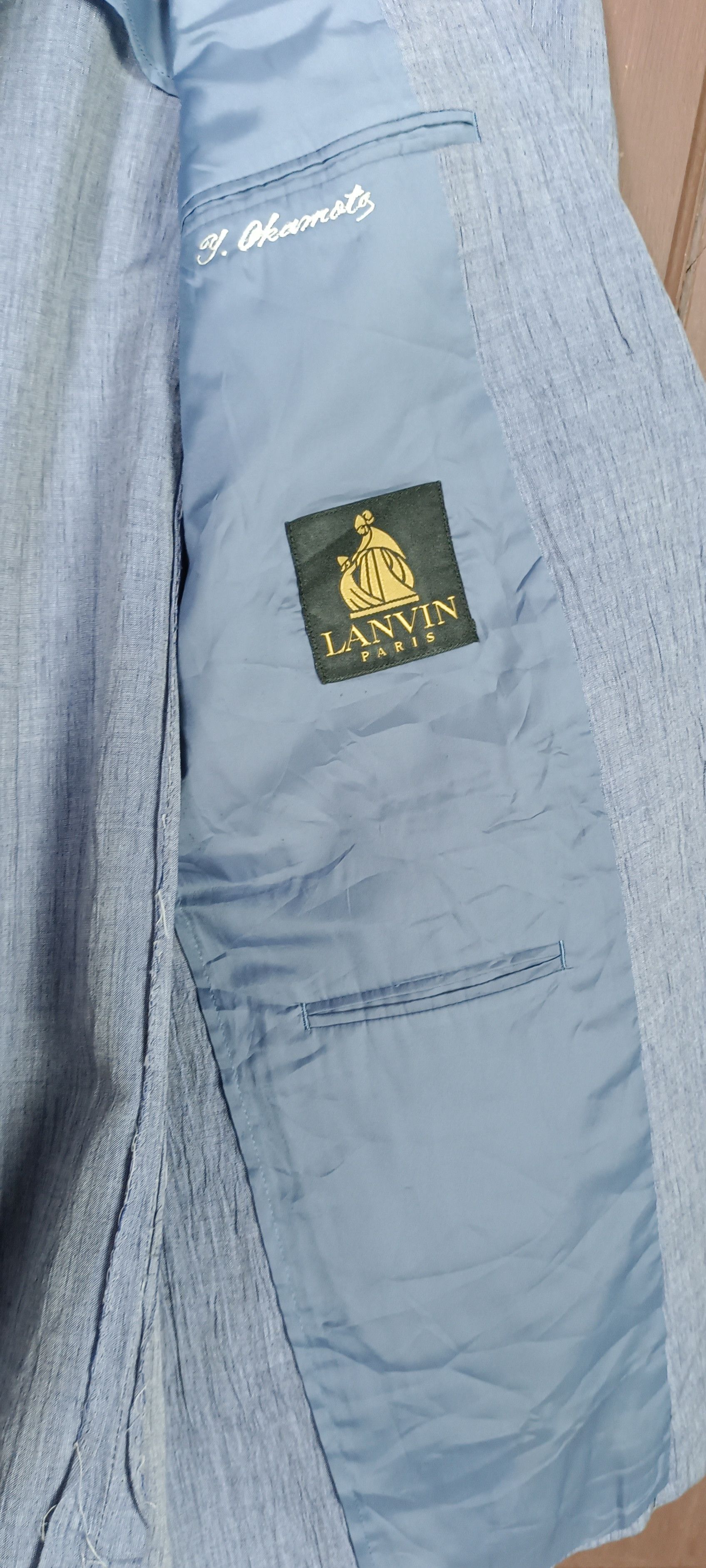 Lanvin Vintage💥Lanvin Paris Suit Man Fashion Size 40L - 10 Thumbnail