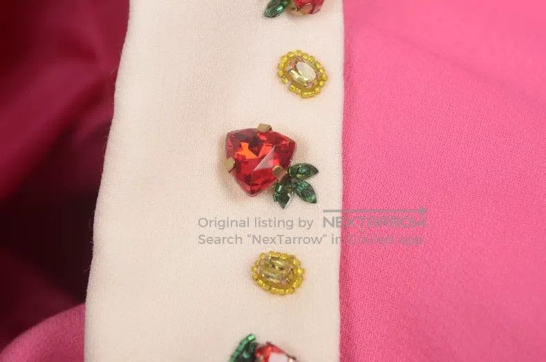 Valentino Valentino Main thread silk wool material heavy fruit diamo Size M / US 6-8 / IT 42-44 - 4 Thumbnail