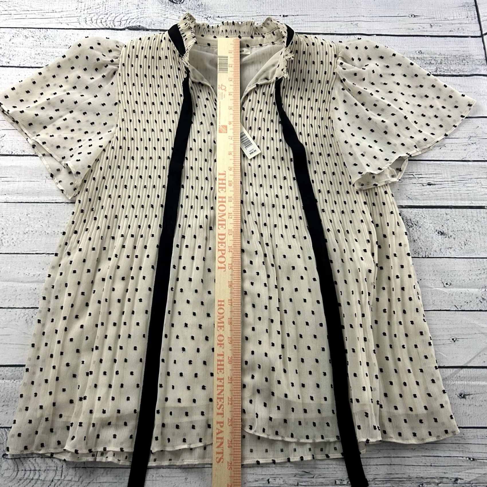 Vintage Max Studio Blouse Sleeve Ruffle Flowy Top Ivory S Womens Small Size S / US 4 / IT 40 - 4 Thumbnail