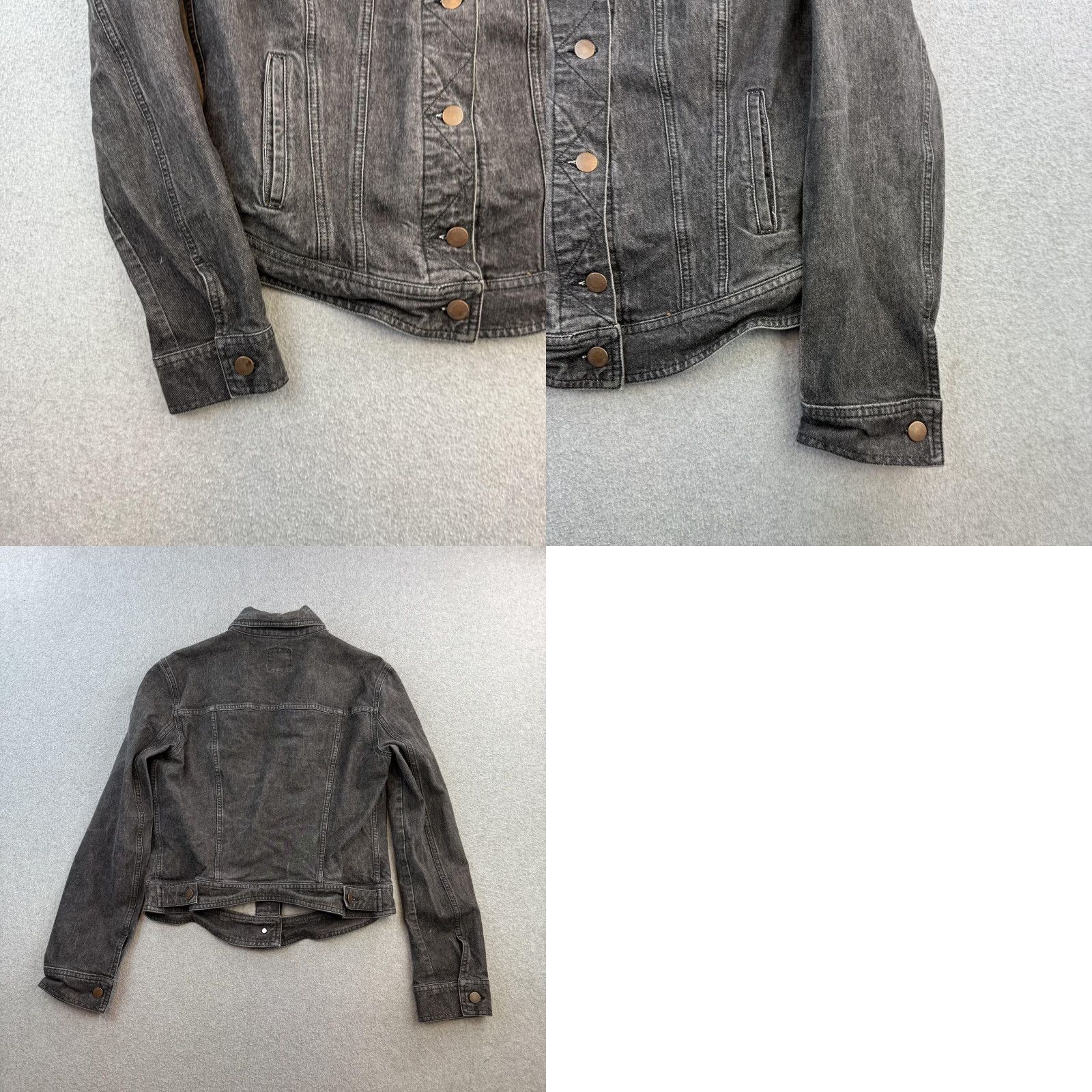 Moschino VINTAGE Moschino Jeans Jacket Womens M Black Denim Button Up Made Italy Jacket Womens M Black Denim Button Up Made Italy Size 32" / US 10 / IT 46 - 8 Thumbnail