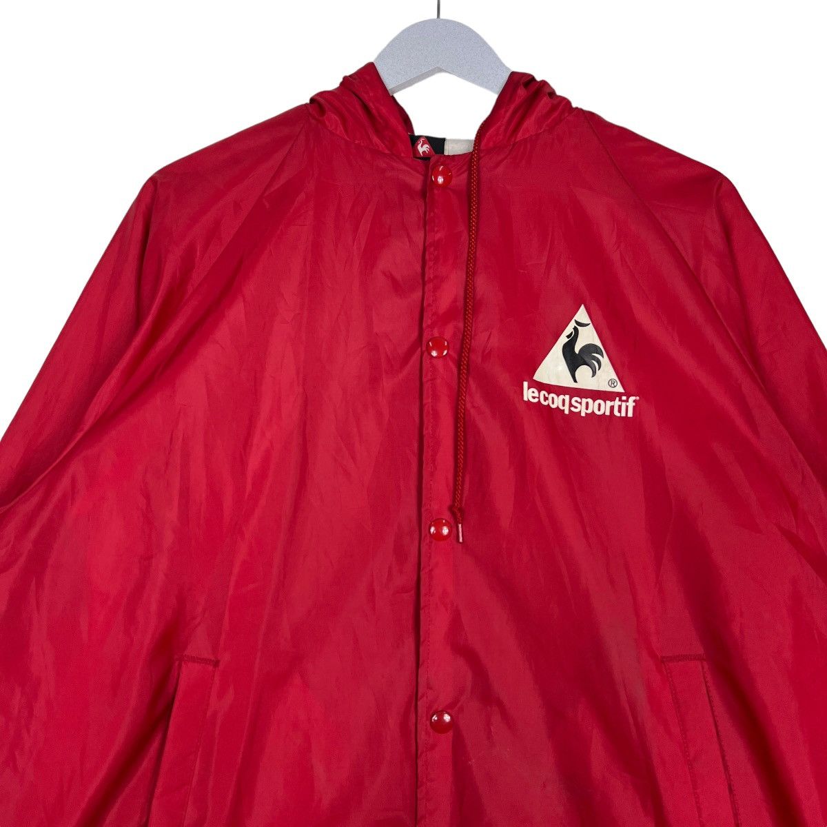 Le Coq Sportif 🔥 80s VINTAGE LE COQ SPORTIF BIG LOGO COACH JACKET MADE USA Size US L / EU 52-54 / 3 - 4 Thumbnail