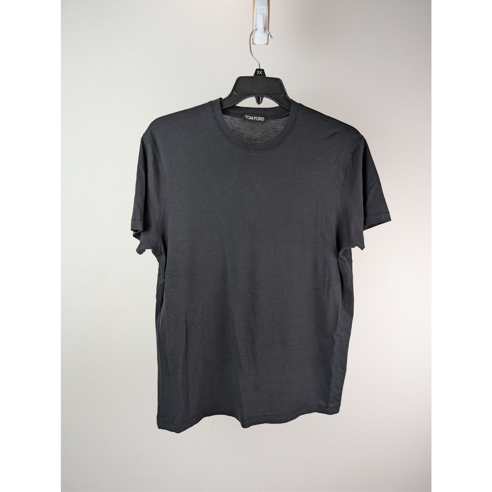 Tom Ford o1rshd1 CC20 Short Sleeve Crewneck T-Shirt in Black Size US M / EU 48-50 / 2 - 2 Thumbnail