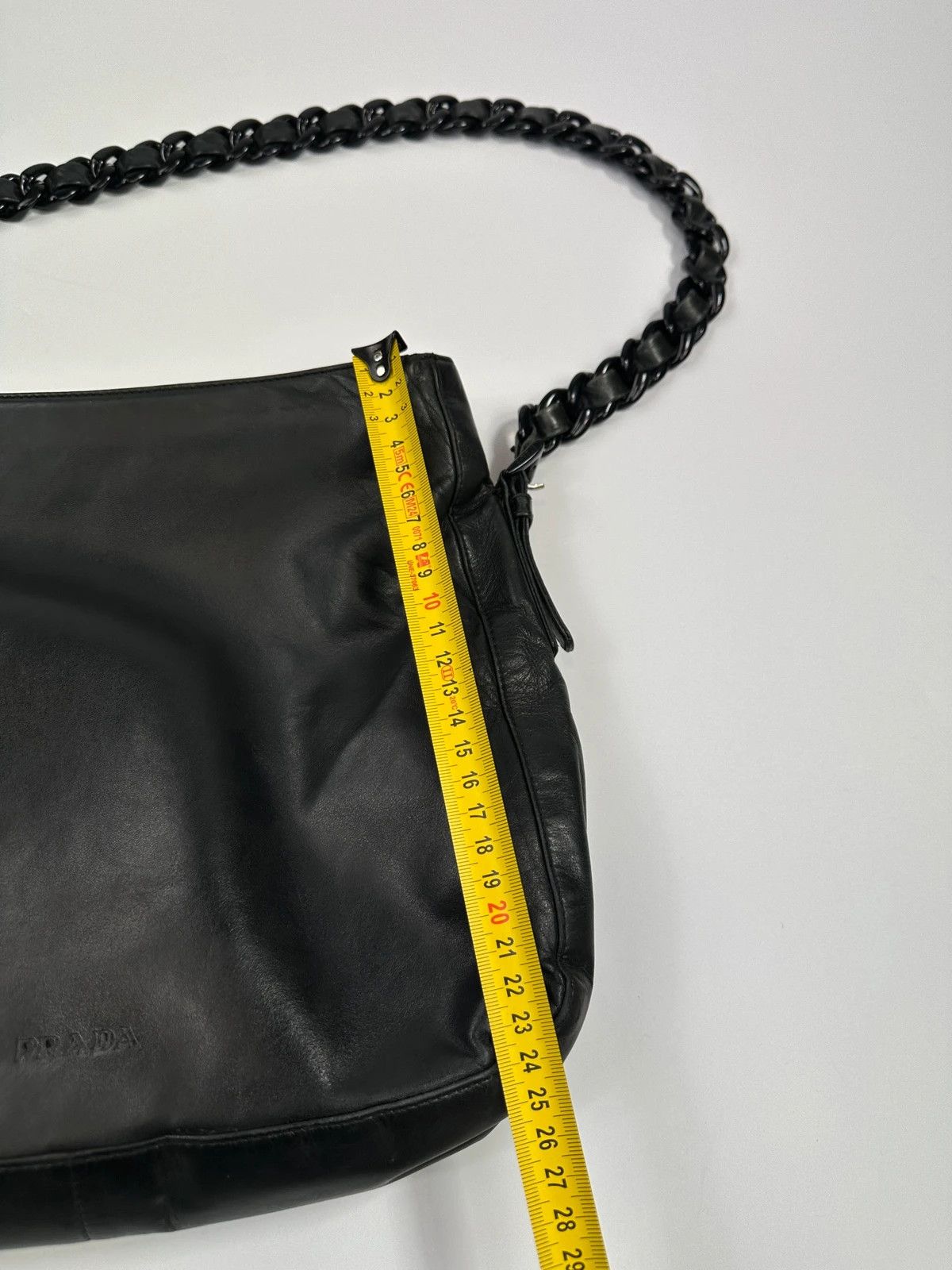 Prada Prada Milano SS99 Black Leather Chains Straps ShoulderBag Size ONE SIZE - 15 Thumbnail