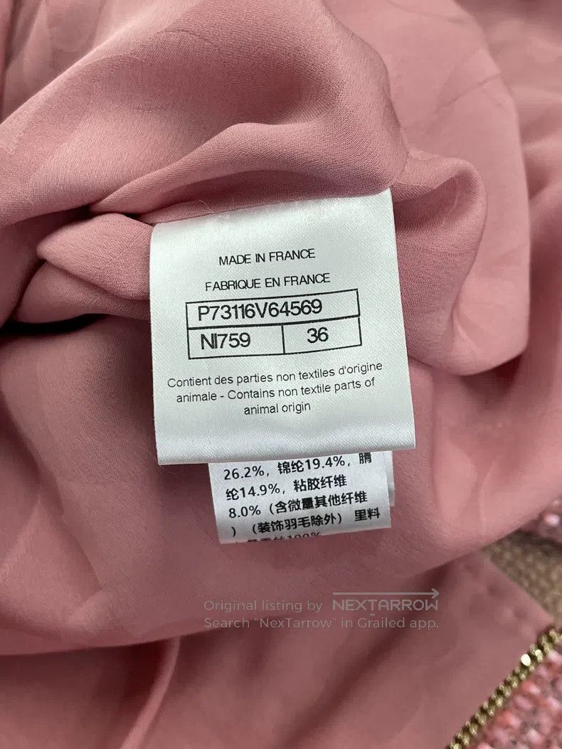 Chanel Chanel 22A high-end handicraft workshop pink mixed colour Size XS / US 0-2 / IT 36-38 - 8 Thumbnail