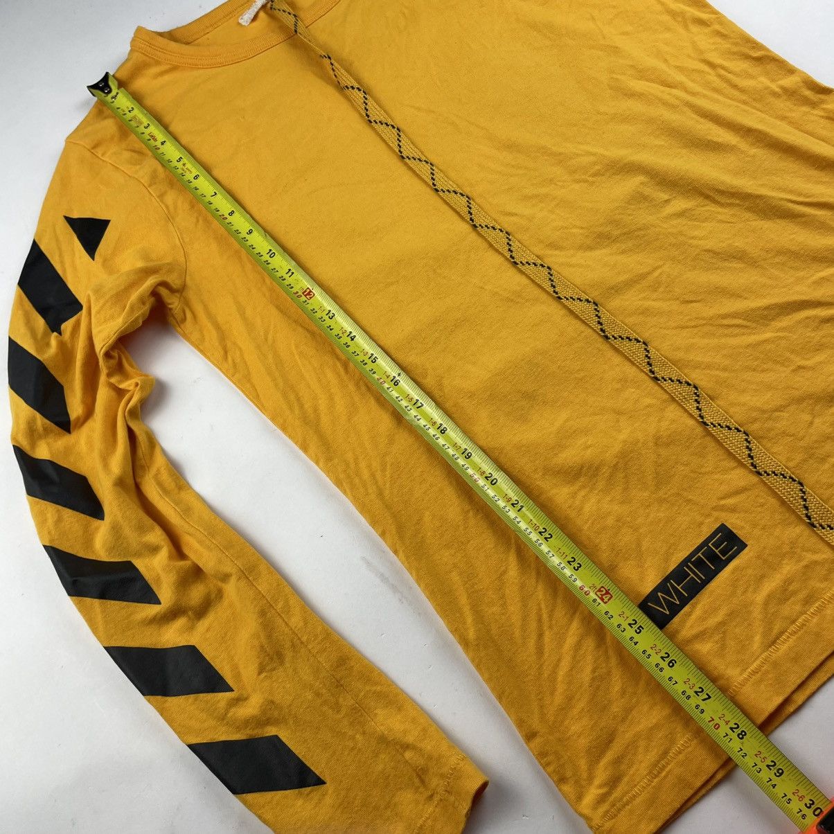 Off-White 2014 Off-White C/O VIRGIL 13 Stripe Print Yellow Mens XS S Size US S / EU 44-46 / 1 - 12 Thumbnail