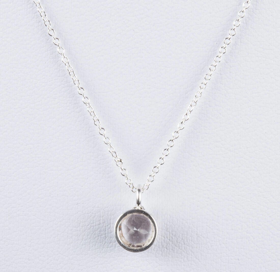 Designer Silver Faceted Rock Crystal Clear Quartz Astrology Pendant Size ONE SIZE - 3 Thumbnail