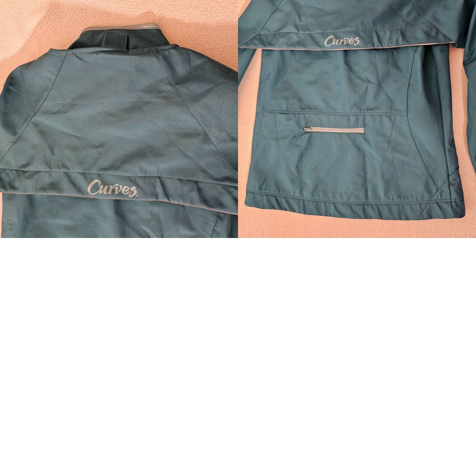 Altea Curves Jacket Size Large Teal Reflective Trim Lightweight Zip Vented Pockets Size M / US 6-8 / IT 42-44 - 8 Thumbnail