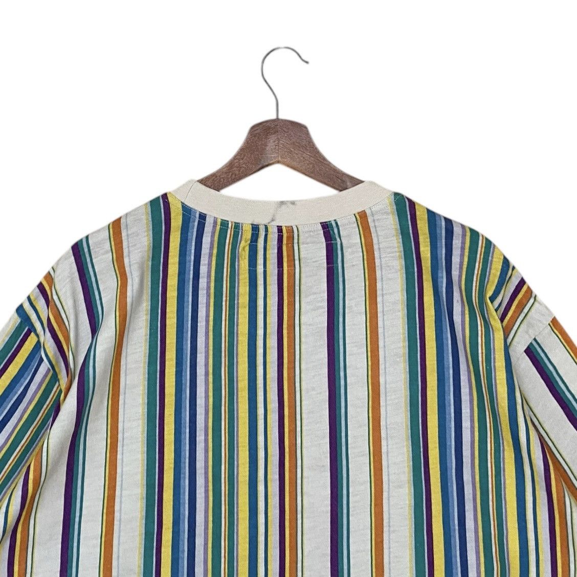Guess Vintage Brand Guess Rapper Stripe Baggy T-shirt 1990s Size US XL / EU 56 / 4 - 8 Thumbnail