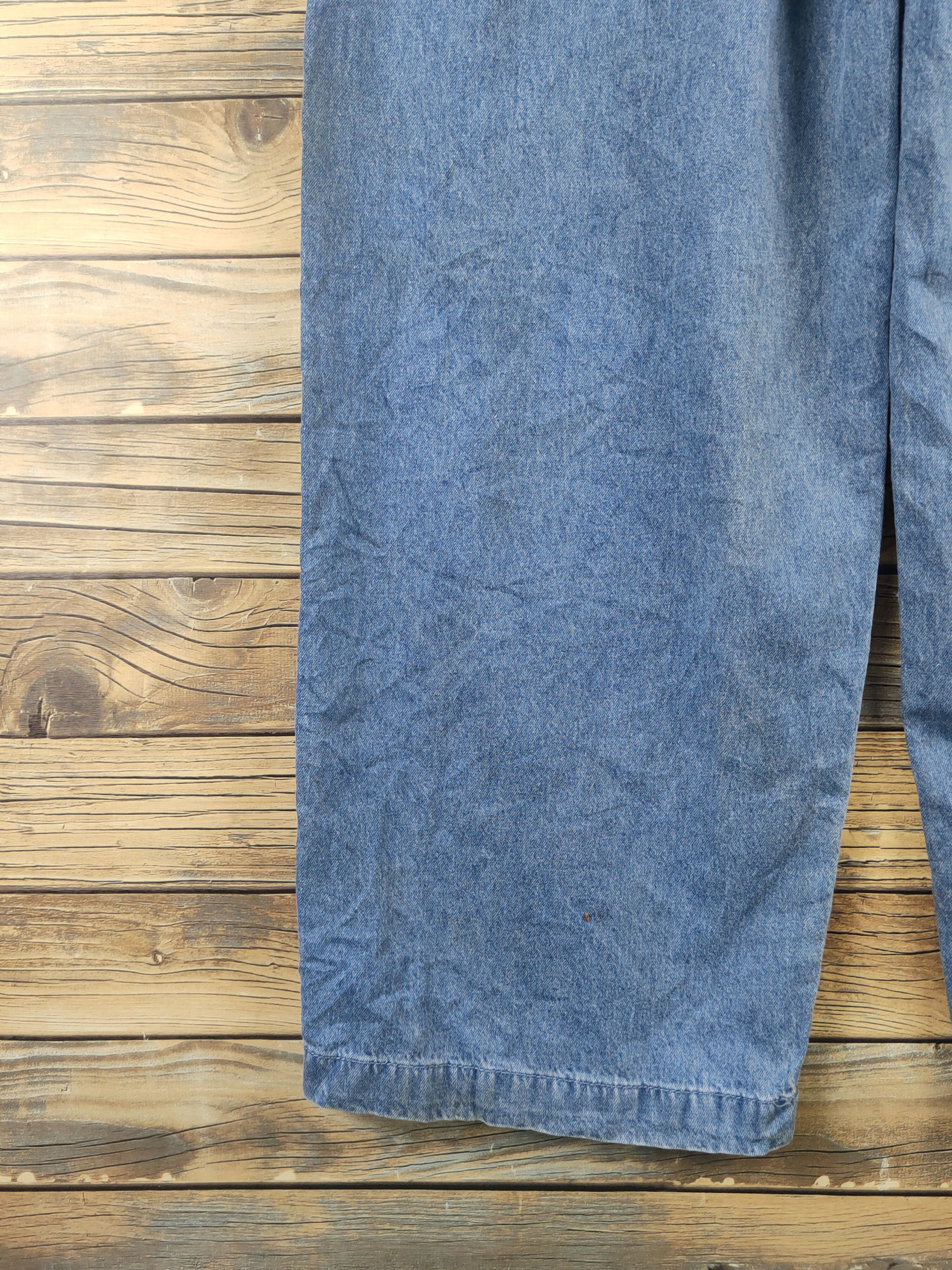 Vintage L.H Studio Blue Denim Short Sleeve Coveralls Size 29" - 20 Thumbnail