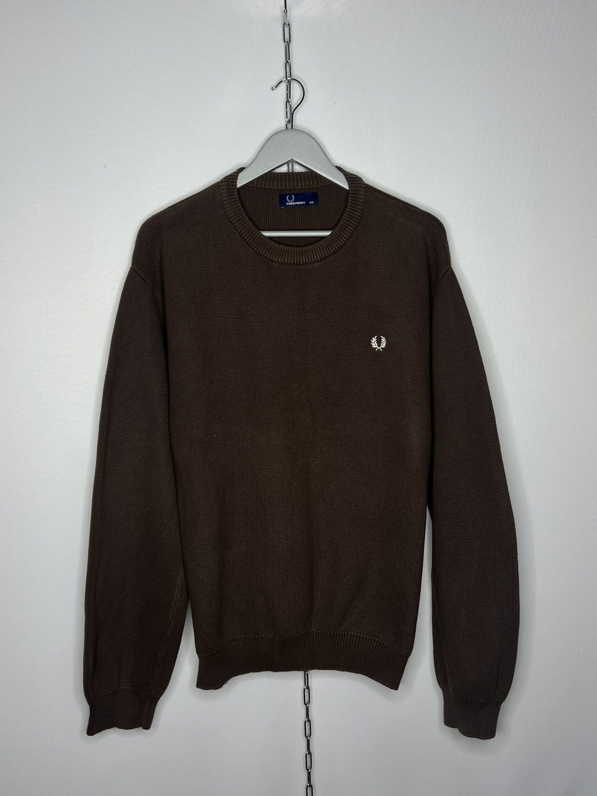 Fred Perry Sweater Jumper Pullover Knitted long Sleeve