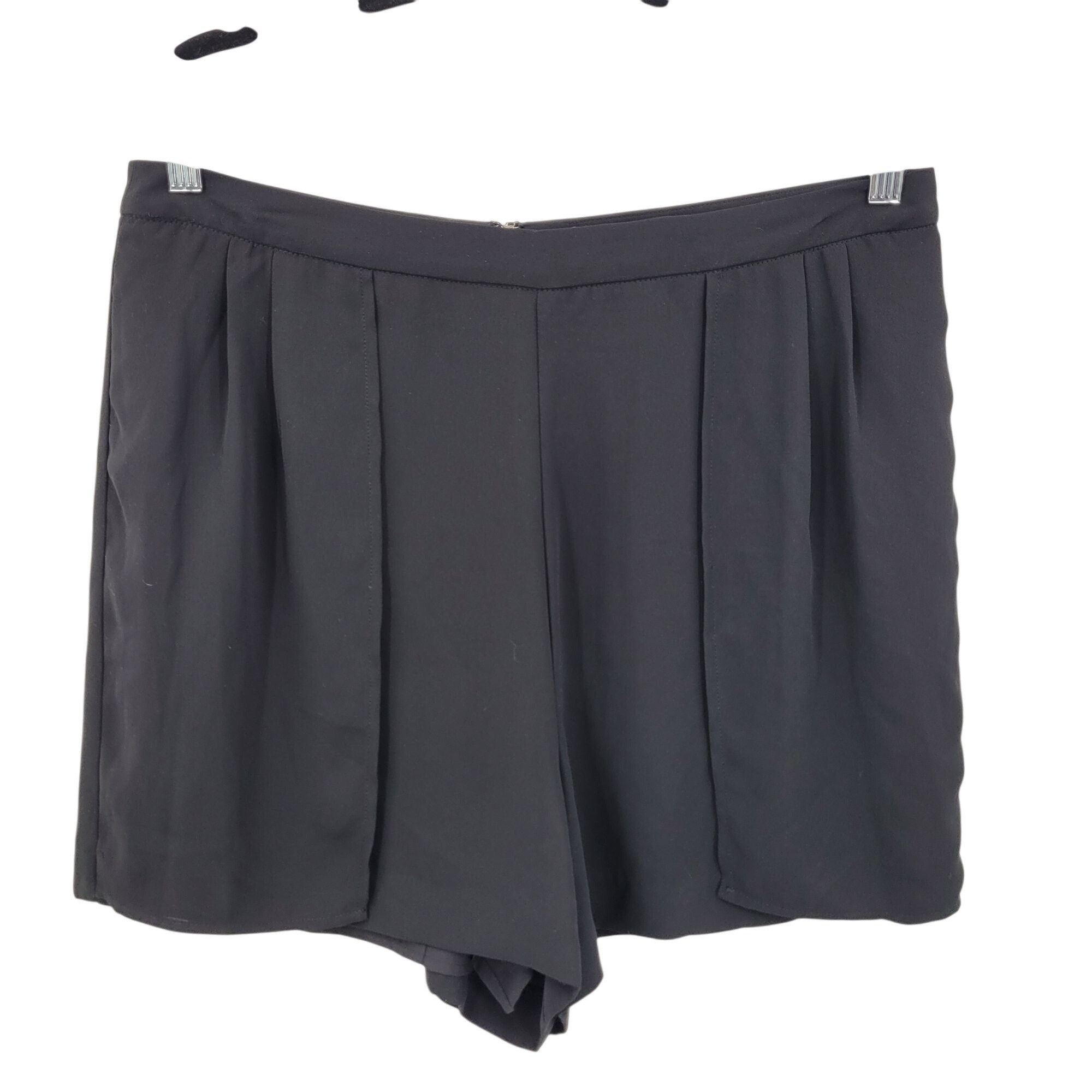 Other BCBGMAXAZRIA Black High-Waisted Shorts L Sheer Lightweight P Size 33" - 7 Thumbnail