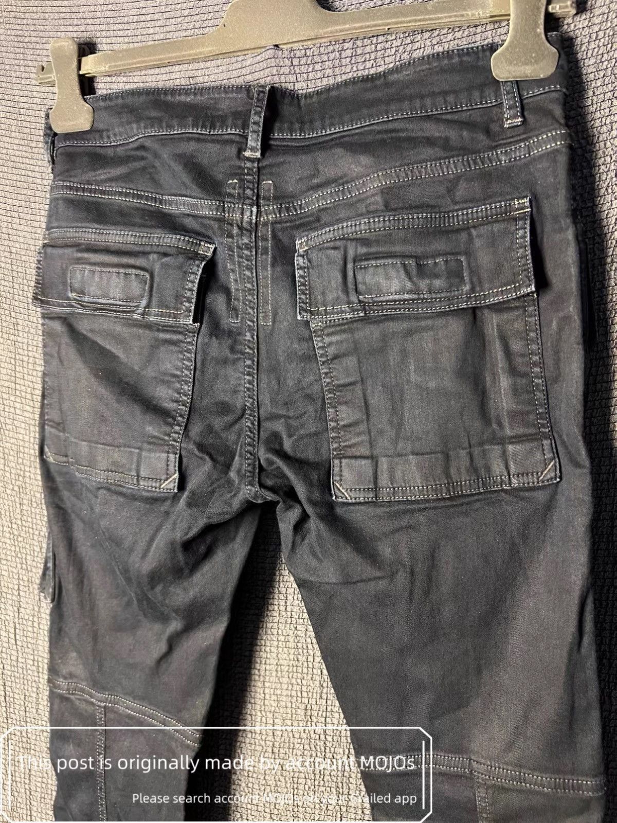 Rick Owens Sz 30 Rick Owens Drkshdw 19SS Waxed Biker Cargo Denim mojos3 Size US 30 / EU 46 - 5 Thumbnail