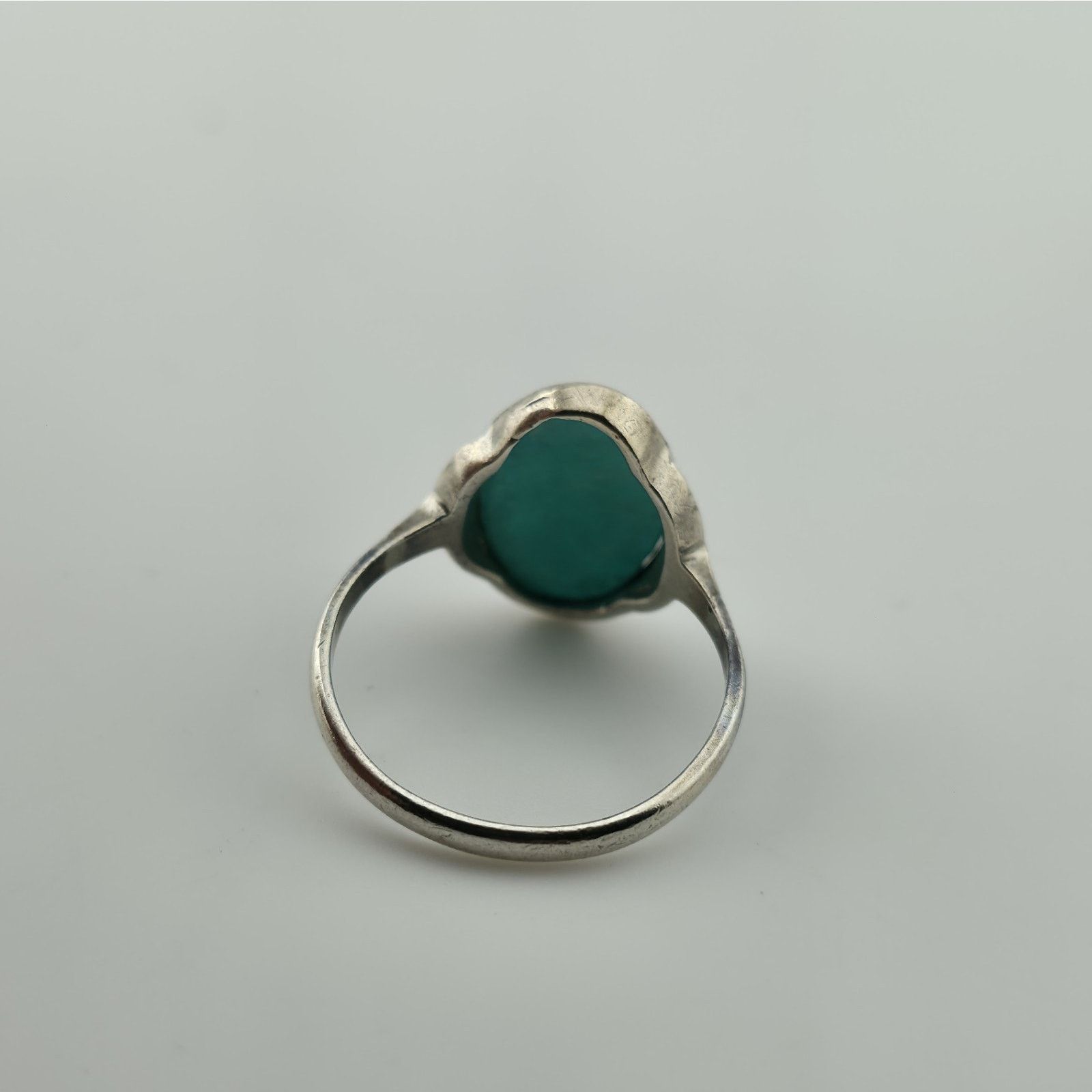 Other Birks Sterling Silver Green Stone Ring Size 6.5 Vintage Size ONE SIZE - 4 Thumbnail