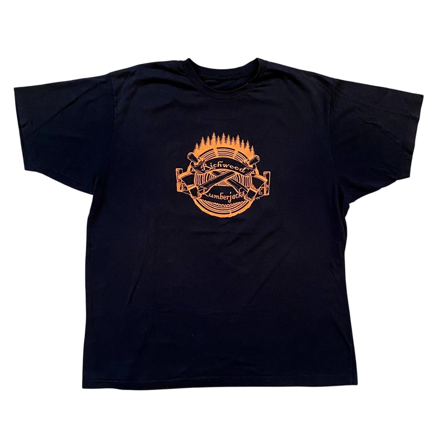 Vintage Vintage 90s Richwood Lumberjacks Biker T Shirt Size US XL / EU 56 / 4 - 1 Thumbnail