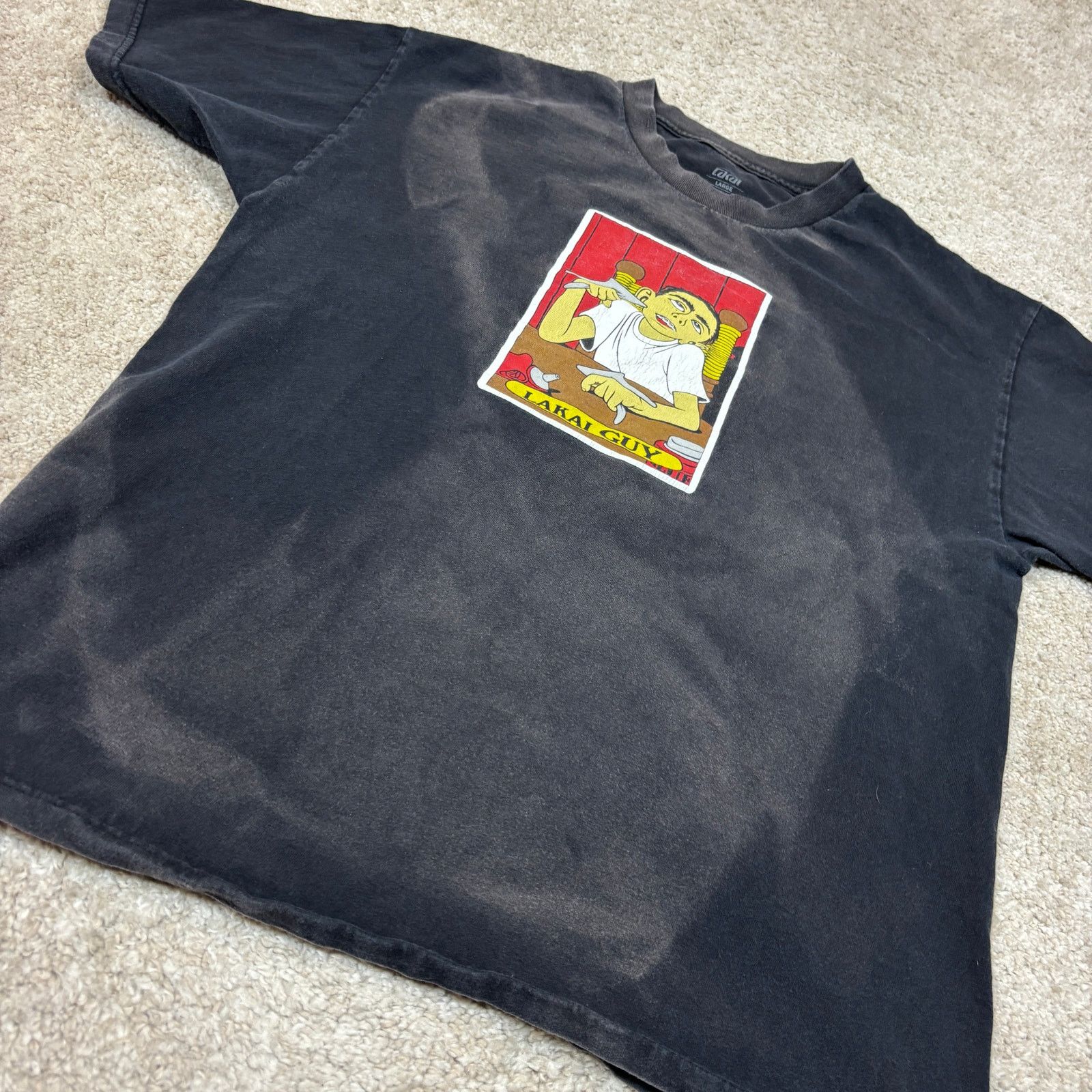 Lakai Lakai Skate Lakai Guy Graphic Faded T Shirt Men's Large Y2K Size US L / EU 52-54 / 3 - 8 Thumbnail