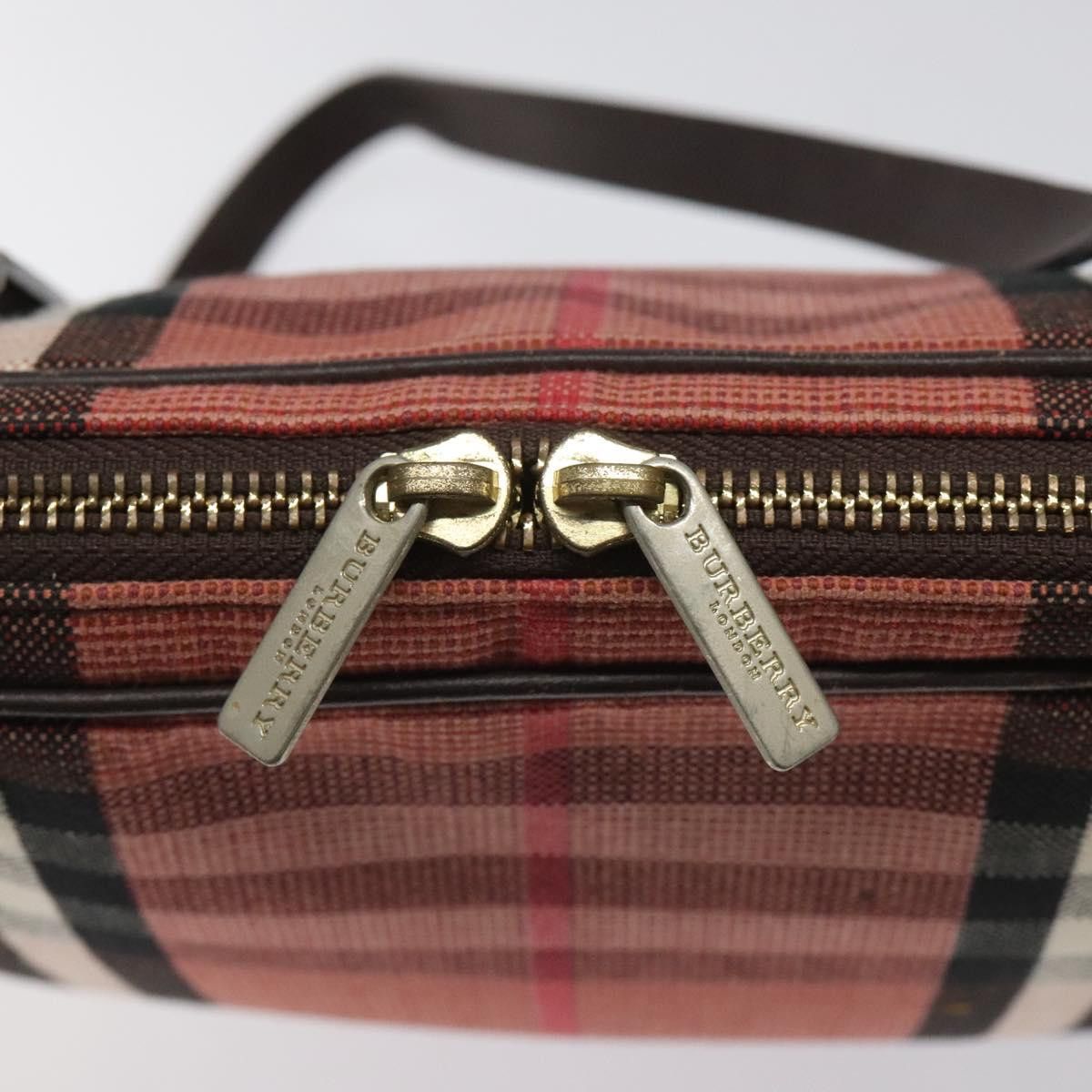 Burberry Burberry Nova Check Shoulder Bag Canvas Red Size ONE SIZE - 10 Thumbnail