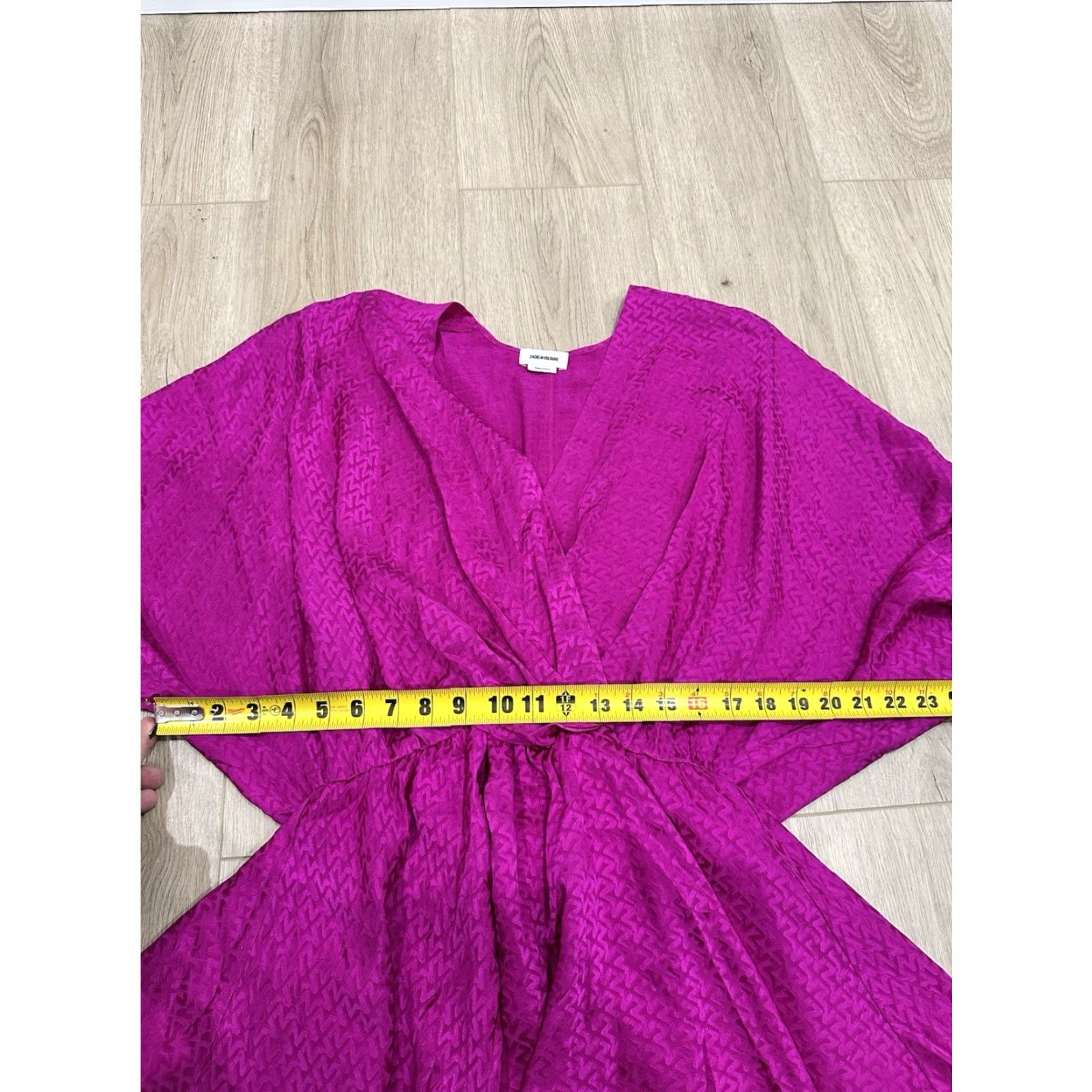 Zadig & Voltaire Zadig & Voltaire Hailey Jac ZV Silk Dress XS Pink Dress A-Line Knee Length Long Sleeve V-Neck Women Mens? Wait. Size XS / US 0-2 / IT 36-38 - 6 Thumbnail