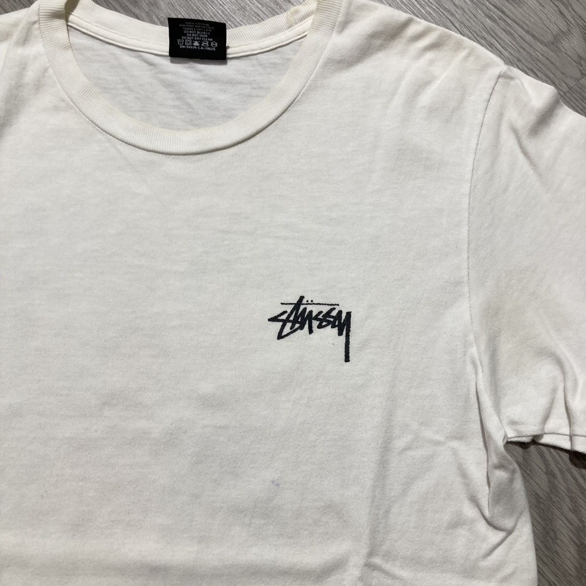 Stussy Stussy Surfman Beach Logo T-shirt White Size US S / EU 44-46 / 1 - 8 Thumbnail