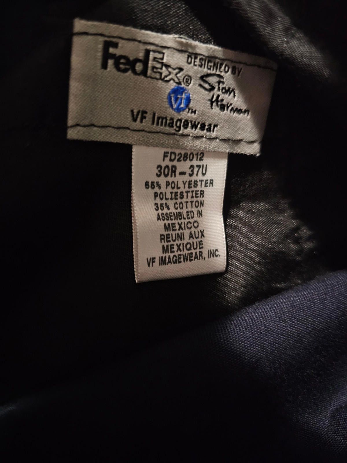 Designer FedEx Stan Herman VF Imagewear Cargo Pants Mens 30R-37U Size US 30 / EU 46 - 7 Thumbnail