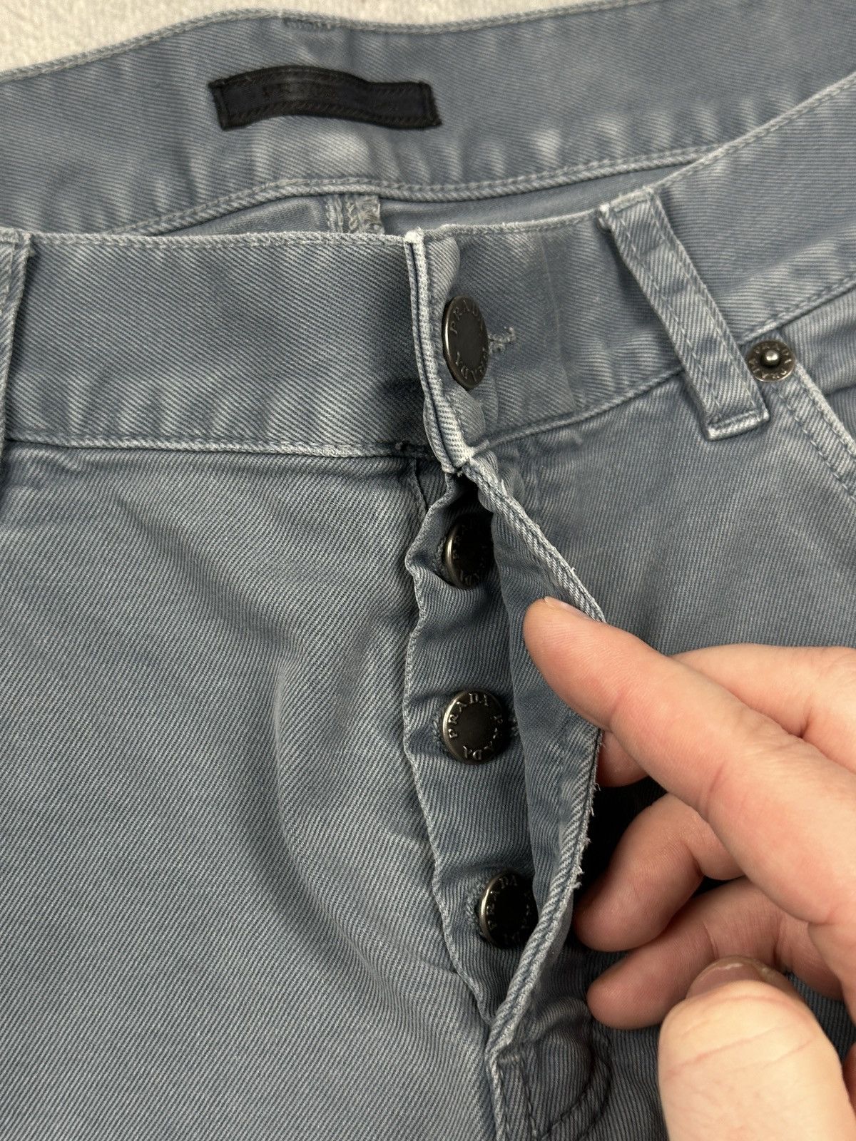 Prada Prada Milano Slim Fit Grey Denim Jeans Italy Lux y2k Pants Size US 32 / EU 48 - 10 Thumbnail