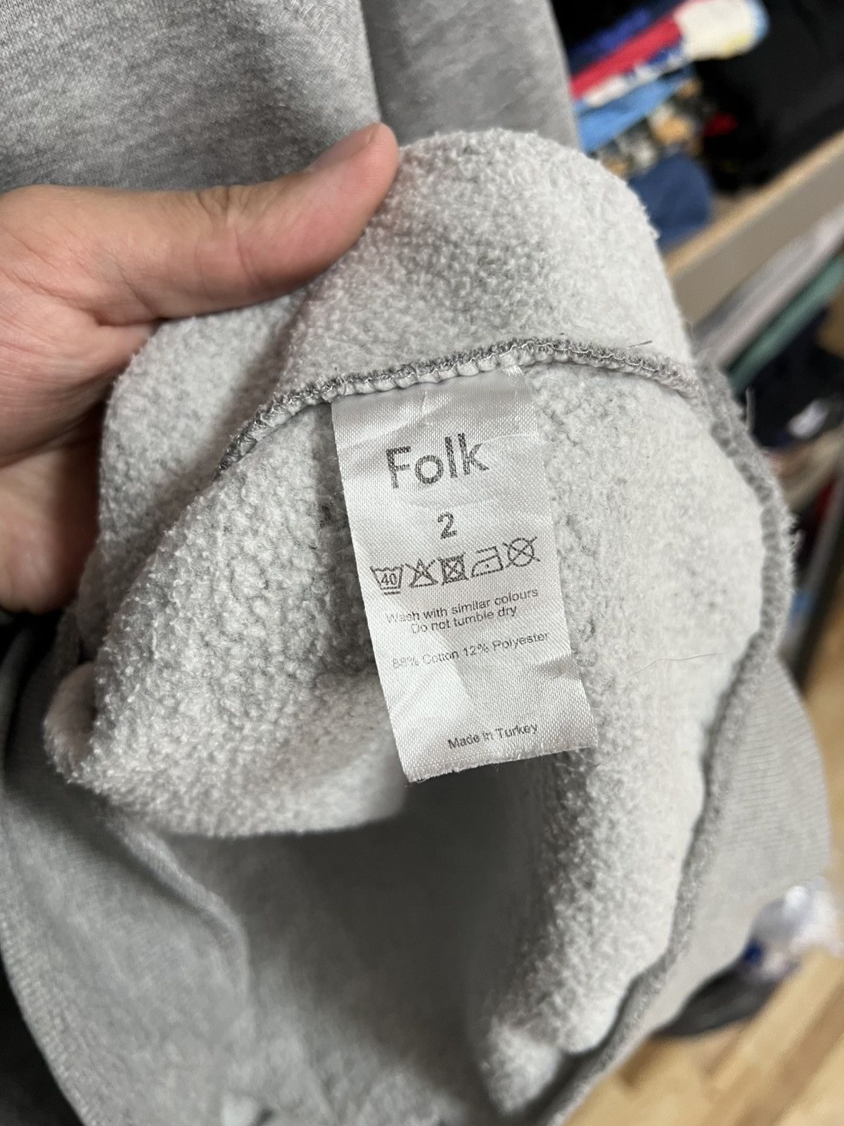 Folk Men’s Folk Gray Sweatshirt Long Sleeve Pullover Logo Size 2 Size US S / EU 44-46 / 1 - 4 Thumbnail