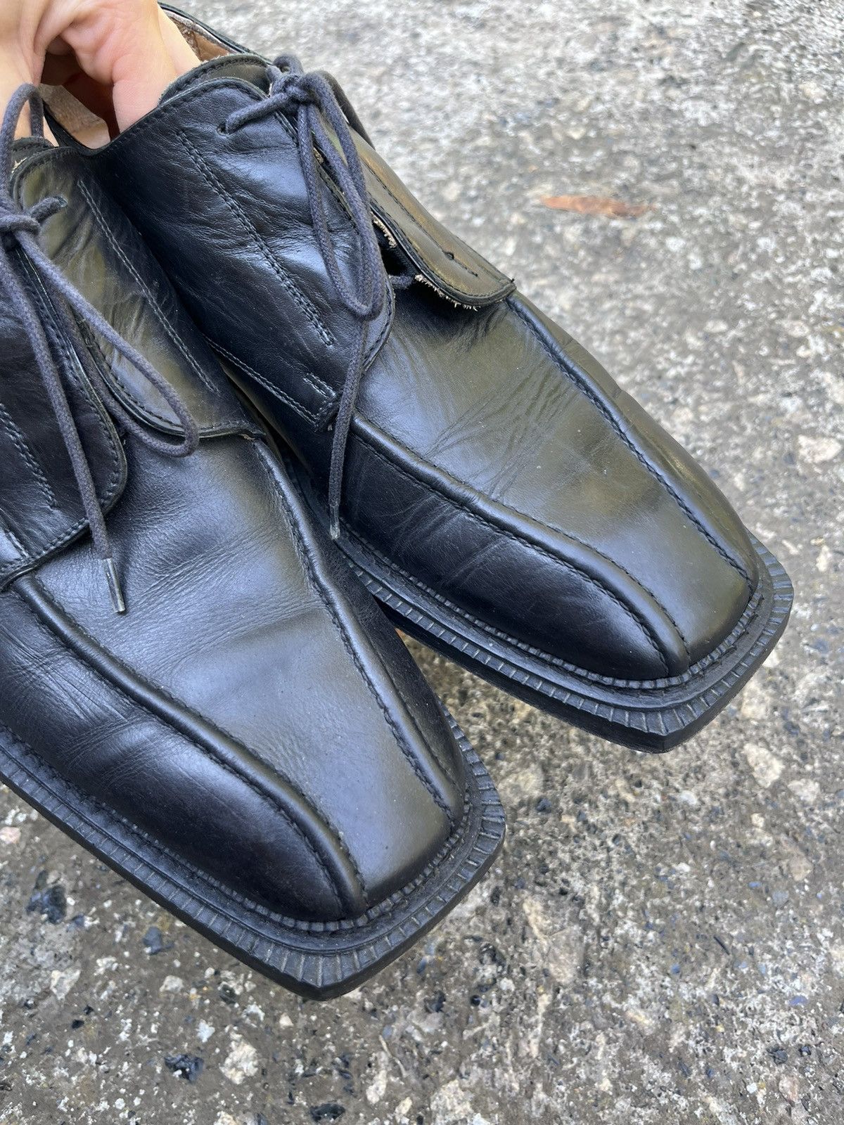 Other Avant Garde Square Sole Balenciaga Style Leather Shoes Opium Size US 10 / EU 43 - 13 Thumbnail