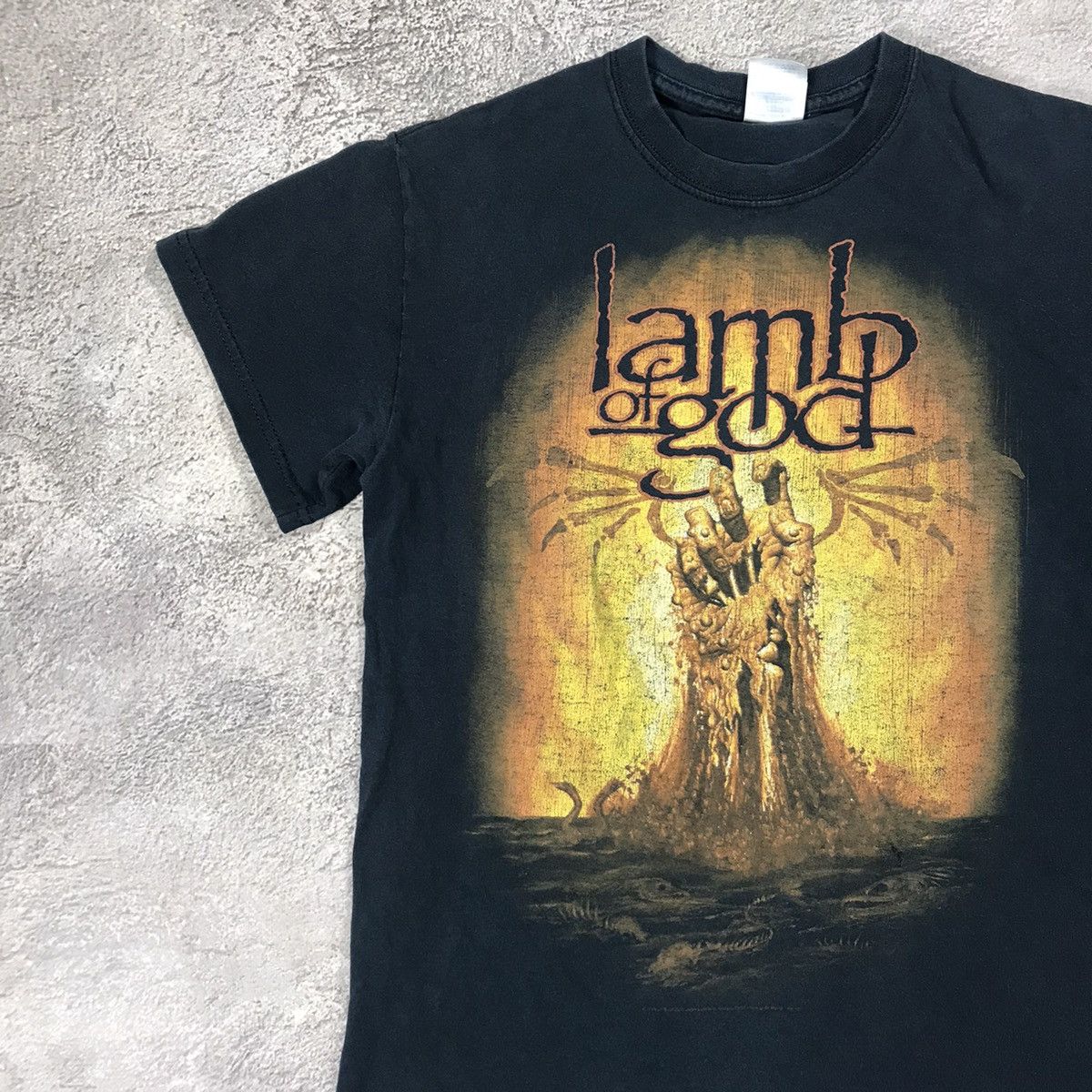 Vintage Vintage 90s Lamb of God Sun Faded Band Graphic Tee Grunge S Size US S / EU 44-46 / 1 - 3 Thumbnail