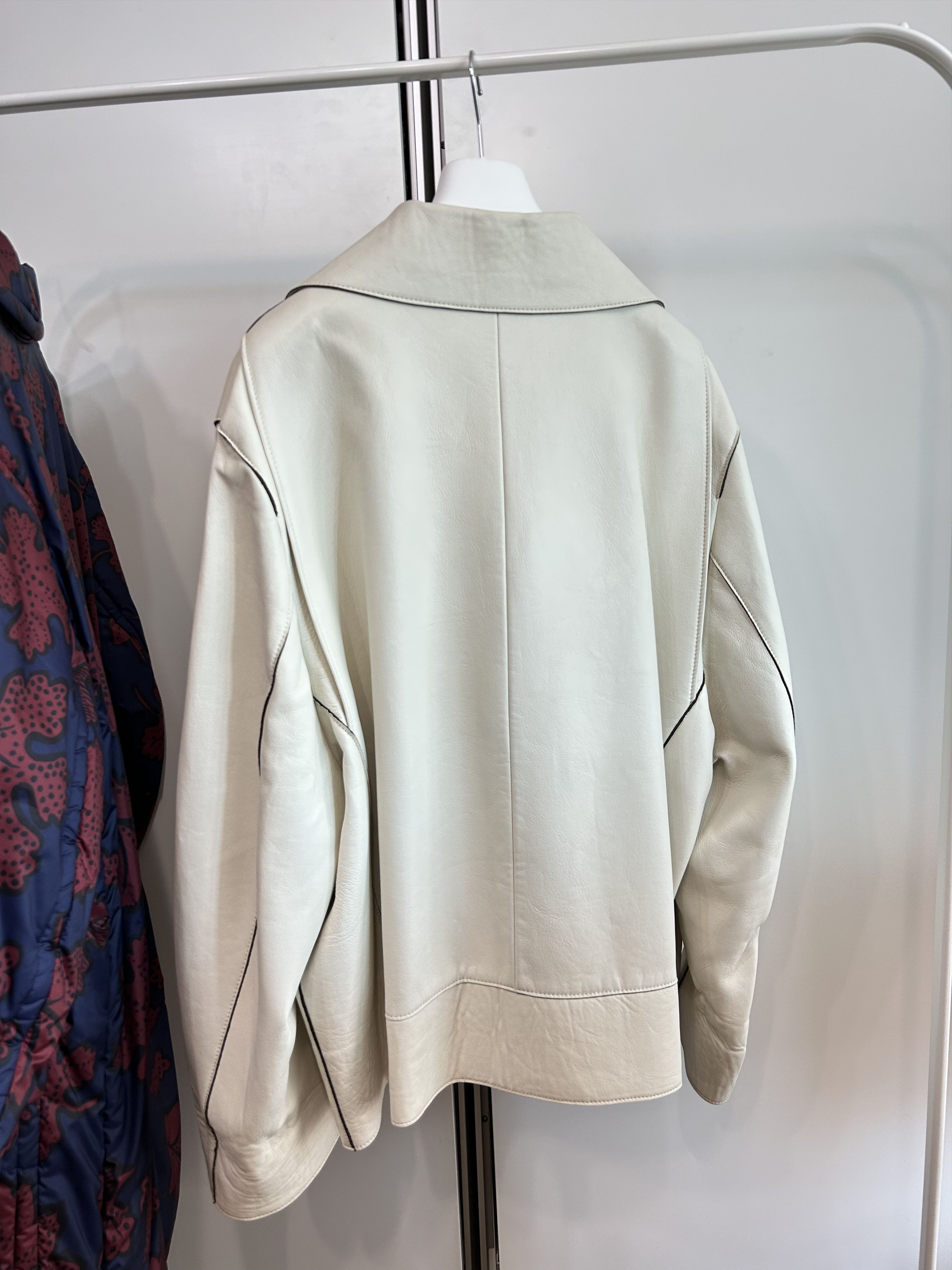 Maison Margiela MAISON MARGIELA White Leather Jacket (17FW) Size US M / EU 48-50 / 2 - 4 Thumbnail