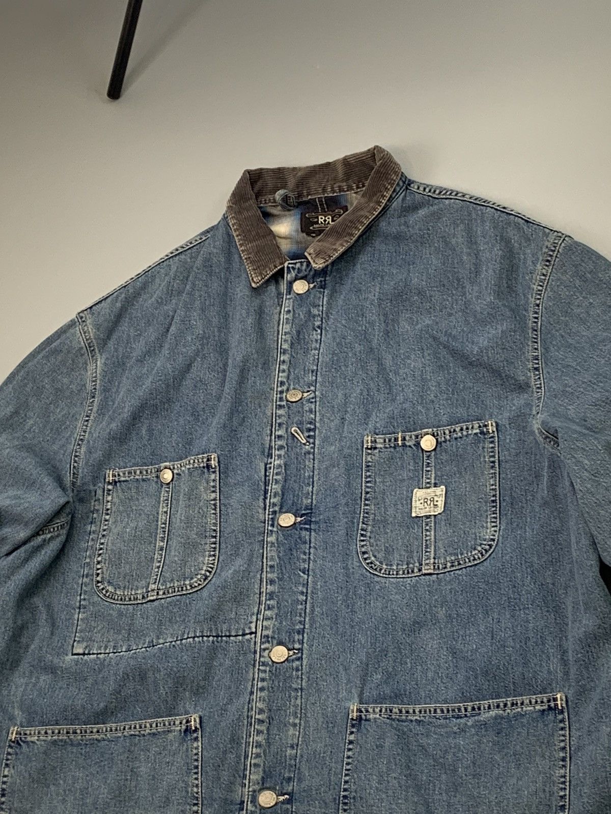 RRL Ralph Lauren × Vintage Archive Fall Of '93 RRL Ralph Lauren Chore Jackets Double RL Size US XL / EU 56 / 4 - 3 Thumbnail