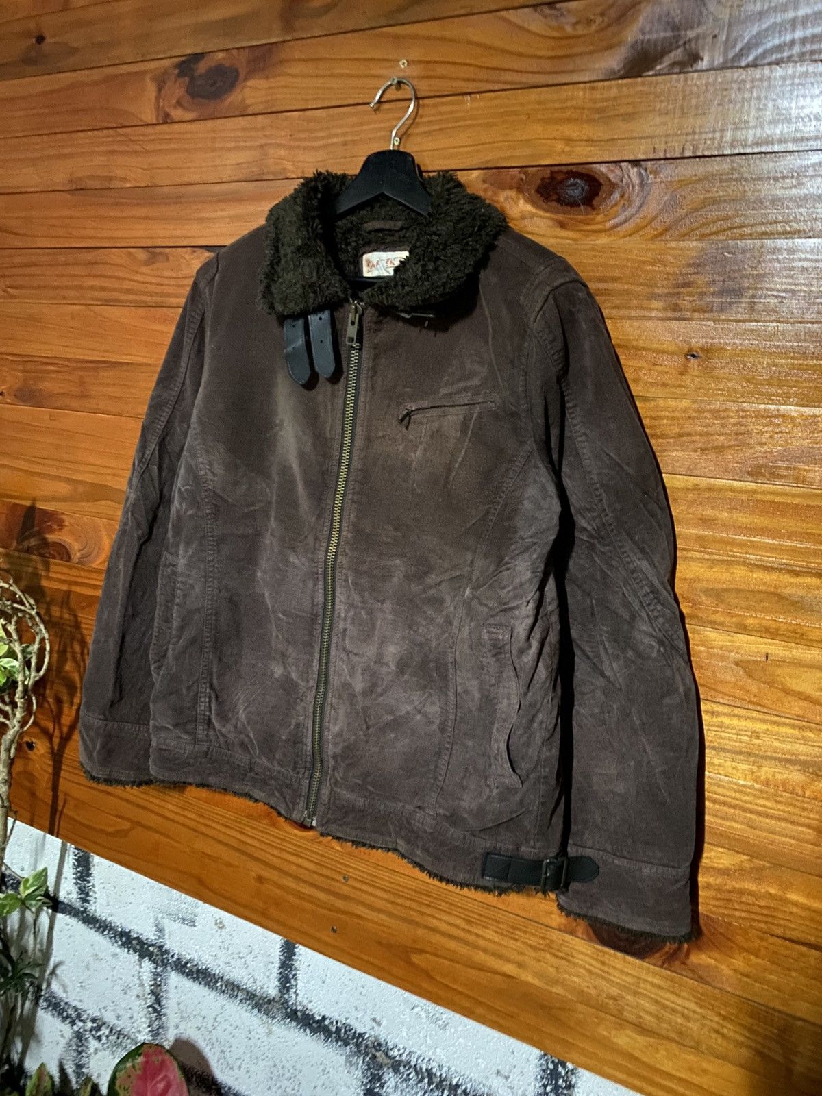 Carter's Vintage Carter’s Brown Corduroy Aviator Jacket Shearling Size US M / EU 48-50 / 2 - 4 Thumbnail