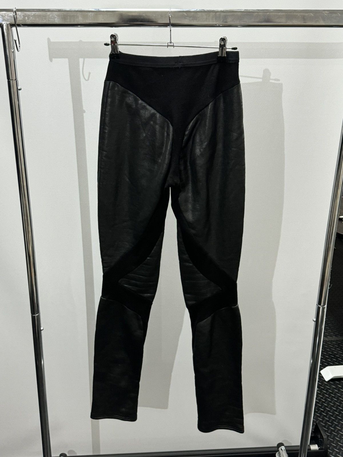 image of Gareth Pugh x Rick Owens Paneled Leggings in Black, Men's (Size 30)