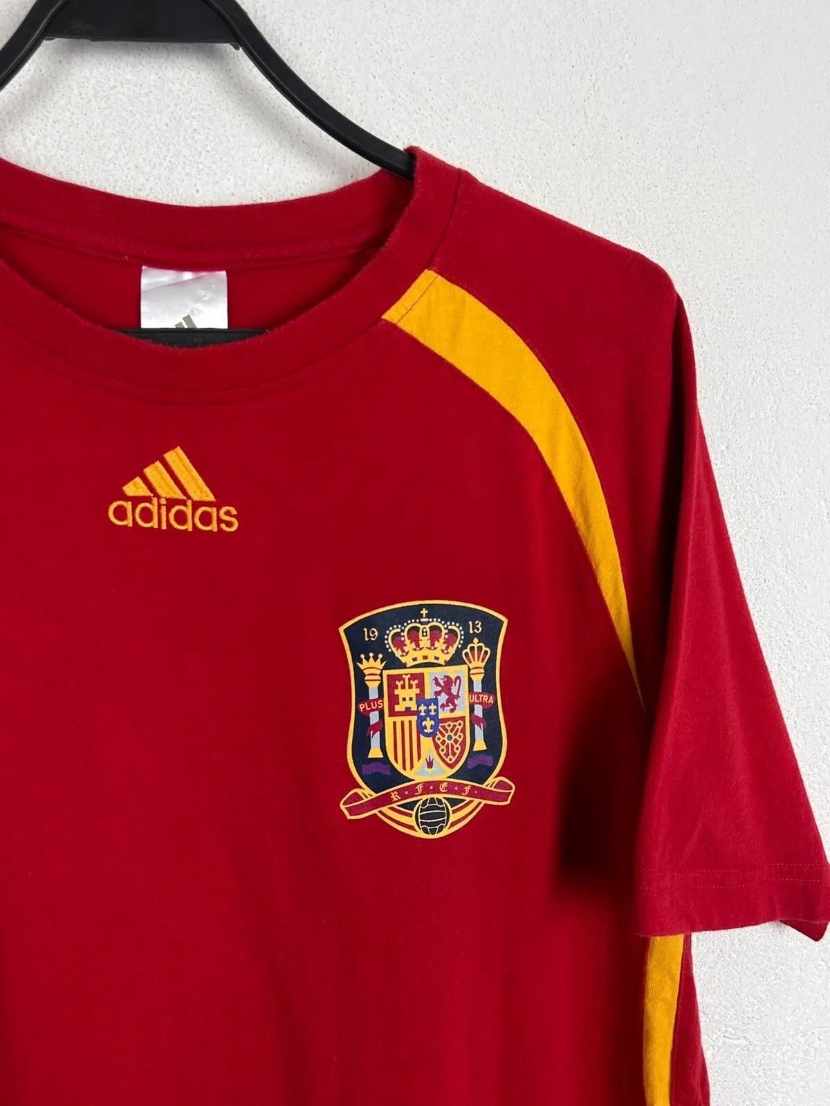 Adidas 00s Vintage Adidas Spain #7 David Villa Short Sleeve T-Shirt Size US XL / EU 56 / 4 - 3 Thumbnail