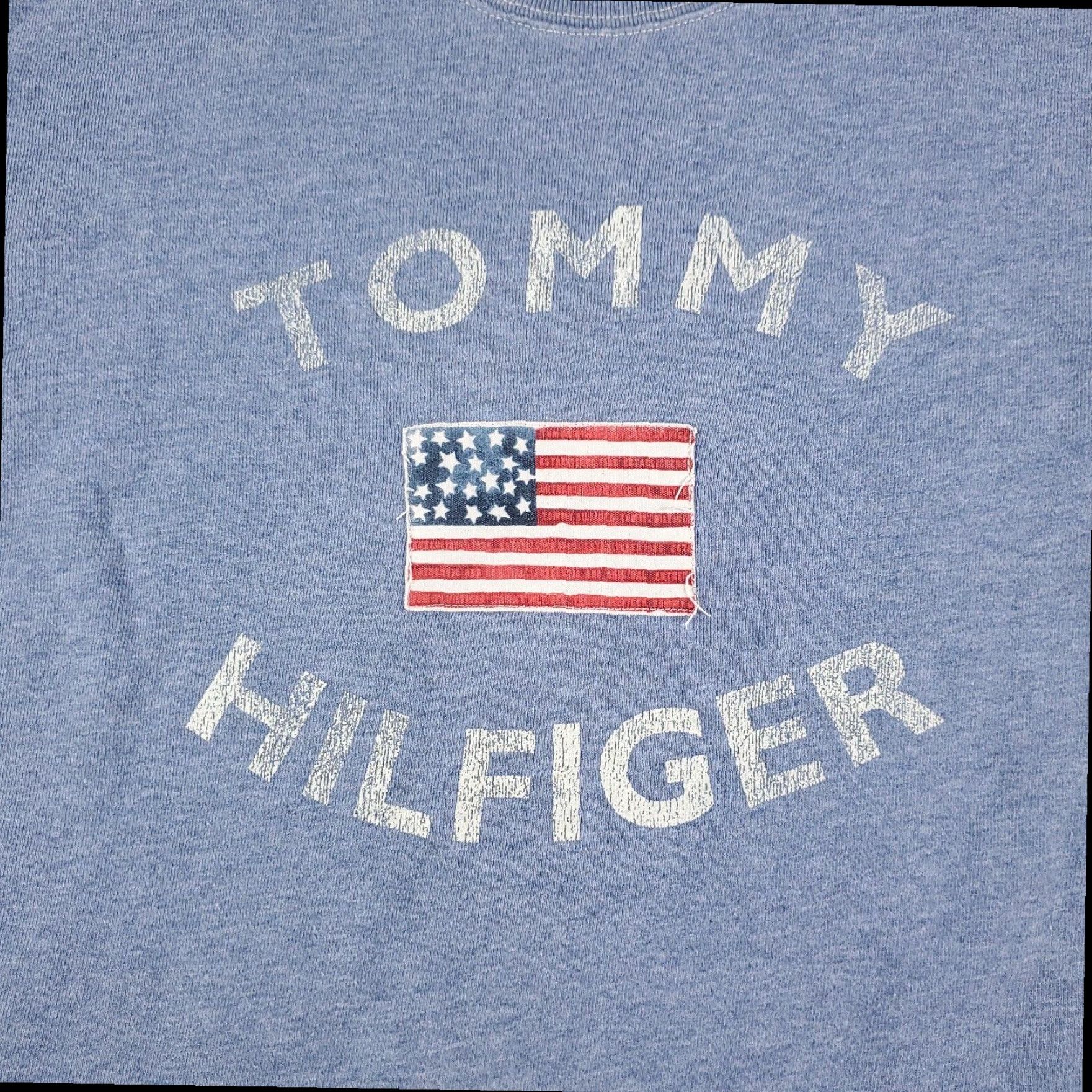 Tommy Hilfiger Tommy Hilfiger Pullover Sweater Womens Medium Blue Mock Neck Long Sleeve Casual Cotton Blend Size M / US 6-8 / IT 42-44 - 2 Thumbnail