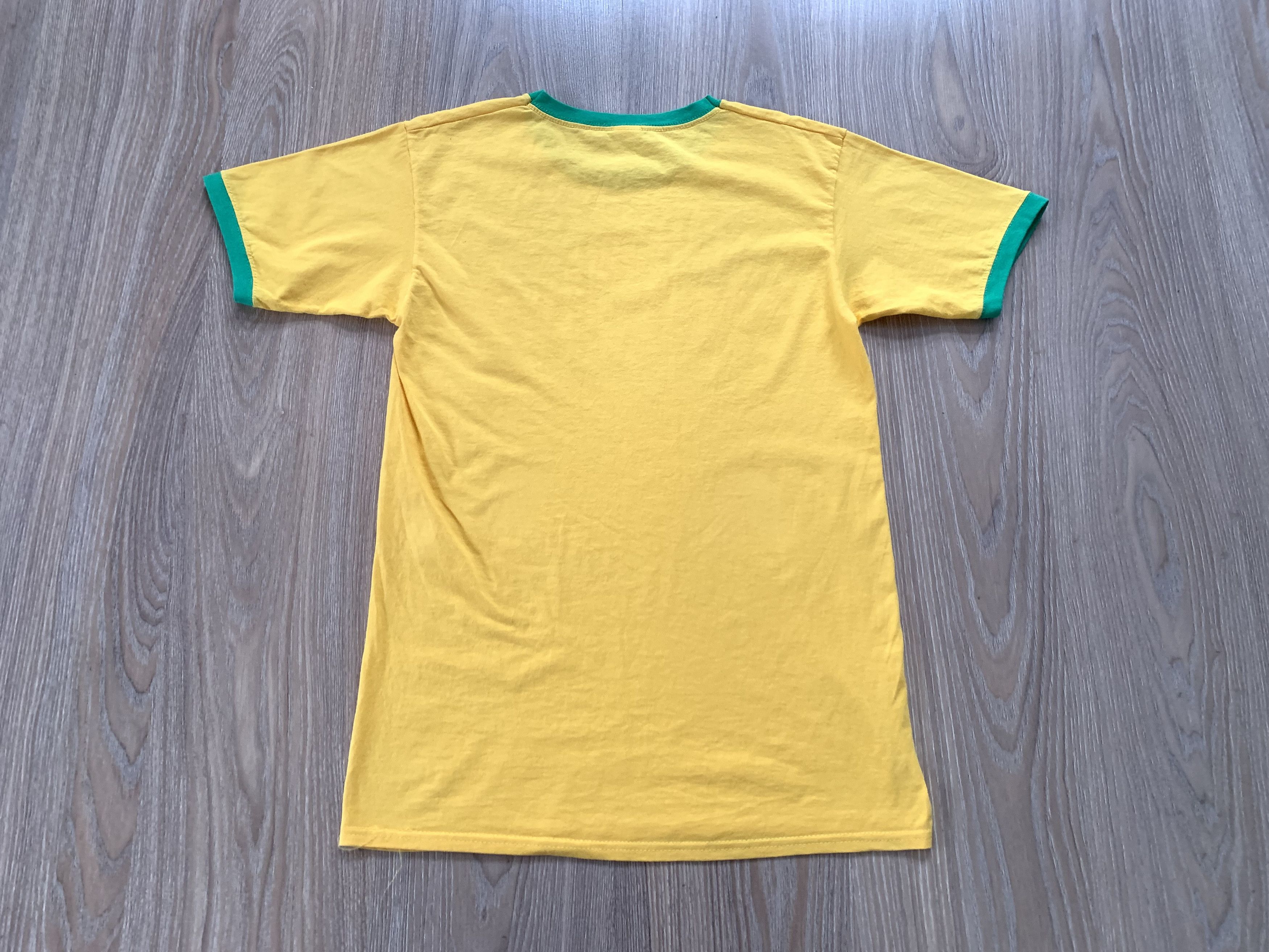 Fruit Of The Loom Vintage Brazil Yellow Printed Cotton T-Shirt Size US M / EU 48-50 / 2 - 3 Thumbnail