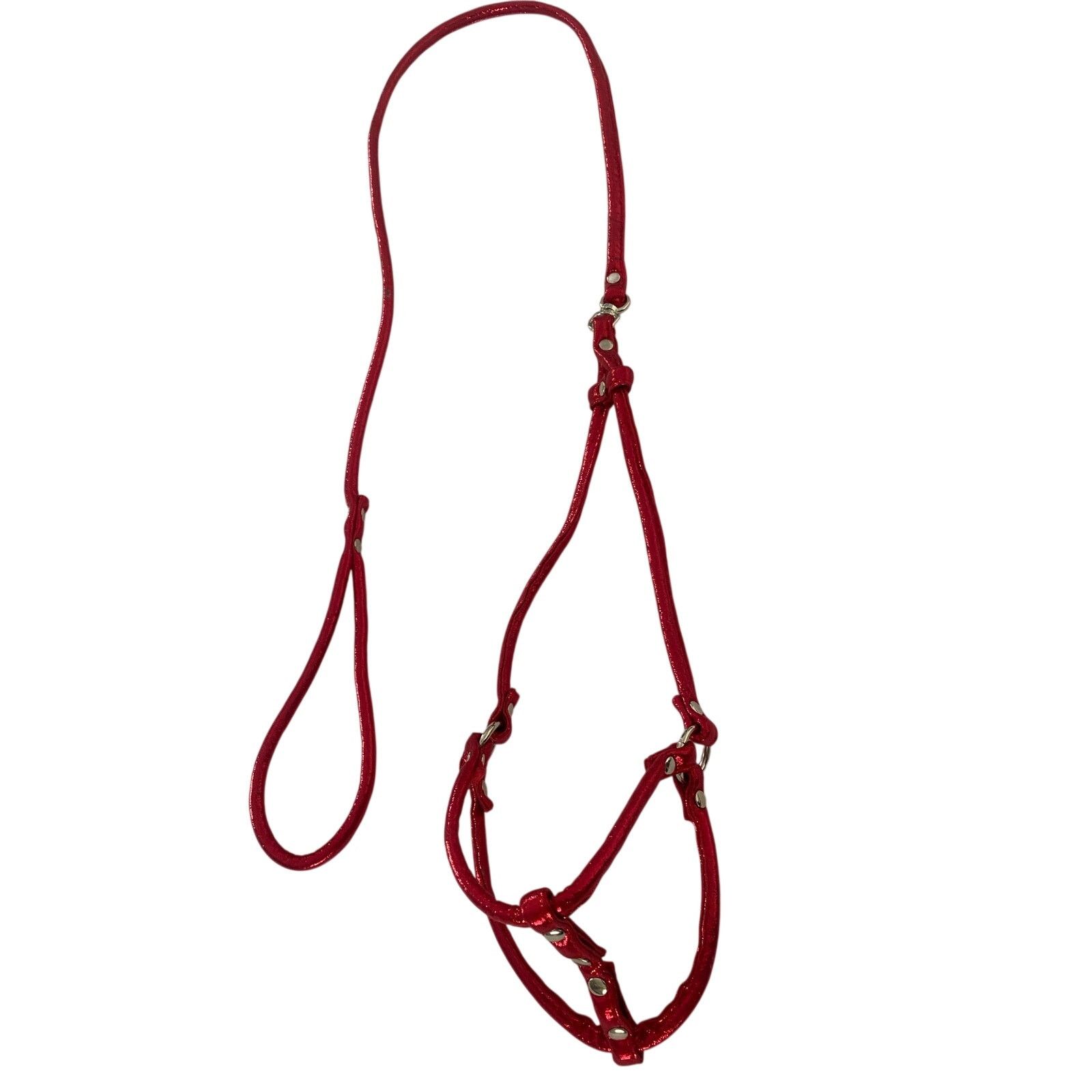 Other NoPull Vegan Leather Step In Pet Harness with Matching Leash Size ONE SIZE - 5 Thumbnail