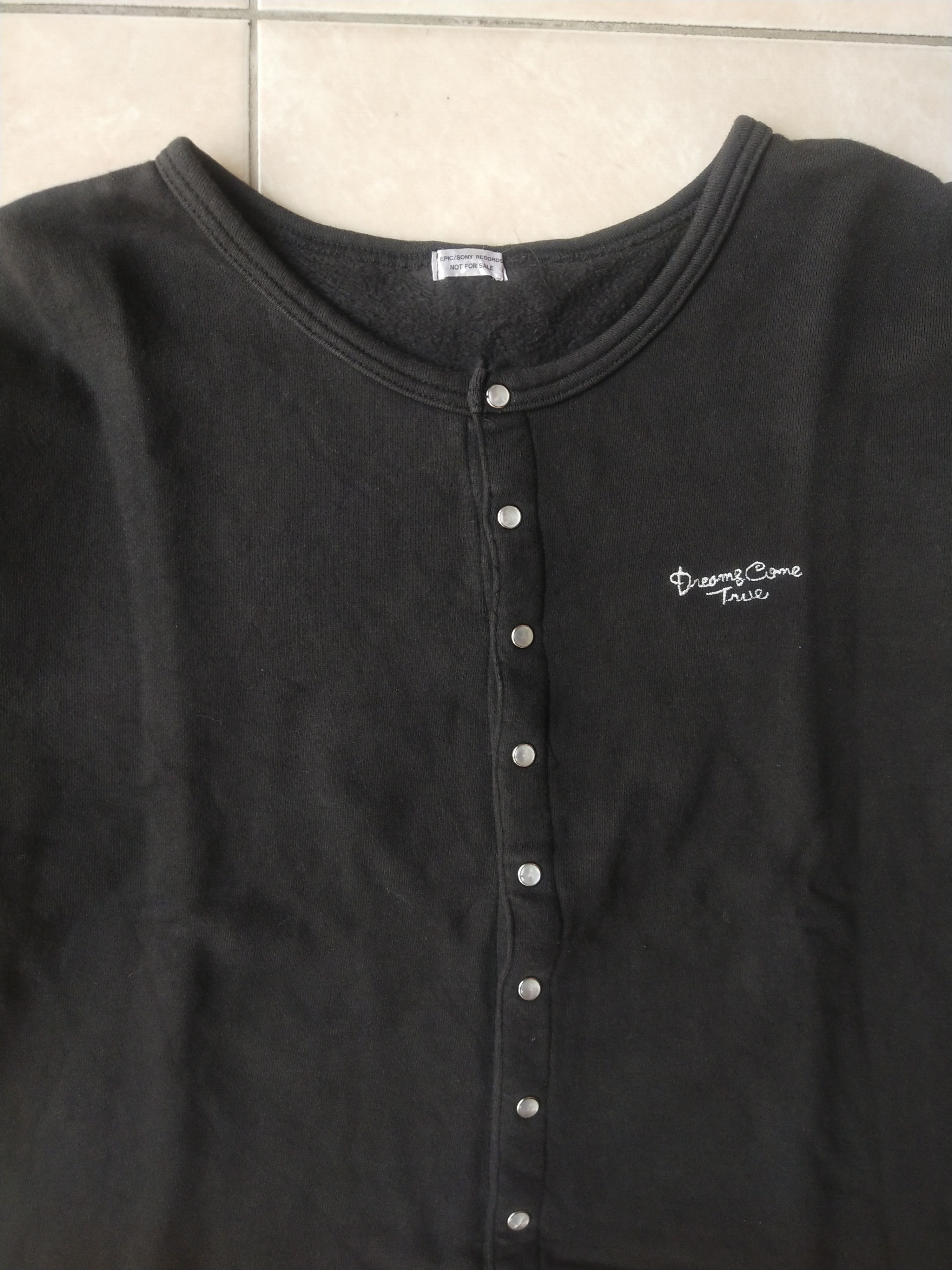 Vintage Rare 90s Epic/Sony Records Promo Snap Cardigan Size M / US 6-8 / IT 42-44 - 2 Thumbnail