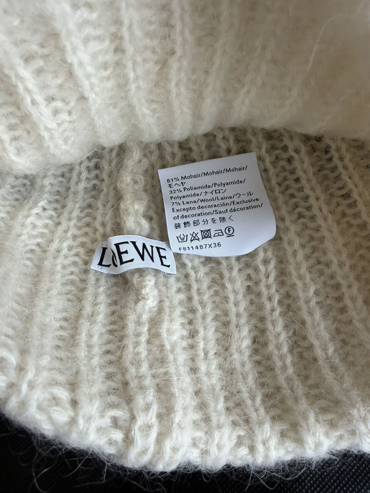 Loewe Loewe Logo Mohair Beanie Size ONE SIZE - 2 Thumbnail