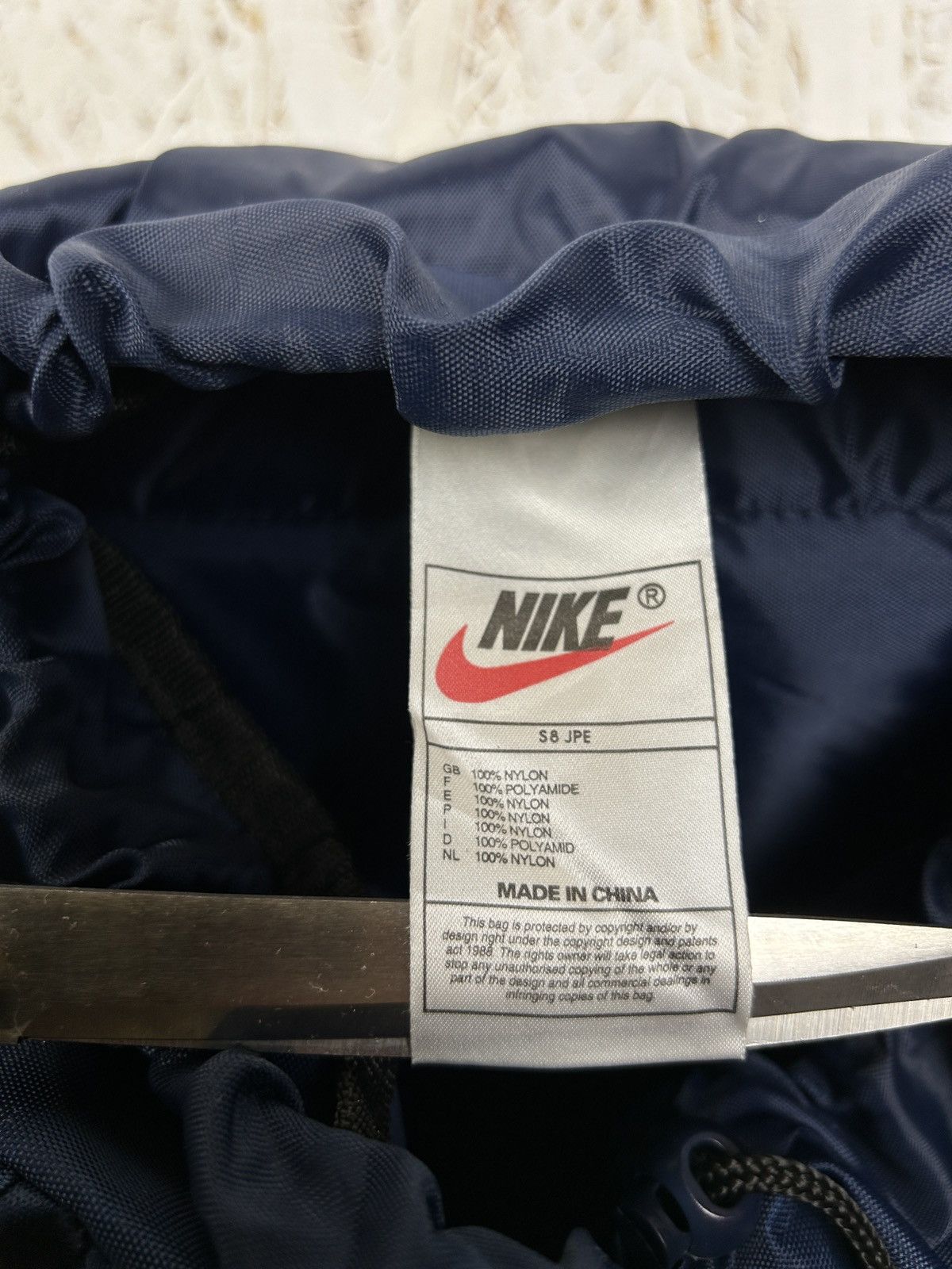 80s Vintage Nike Just Do It Logo Backpack Bag