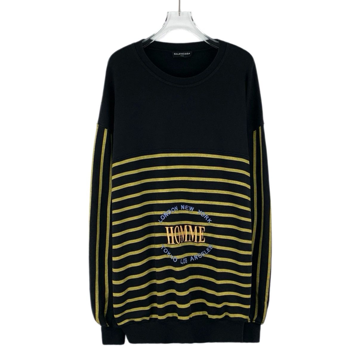 Balenciaga Balenciaga Color-blocked Long Sleeve Knit Sweater K26WX Size US M / EU 48-50 / 2 - 1 Thumbnail