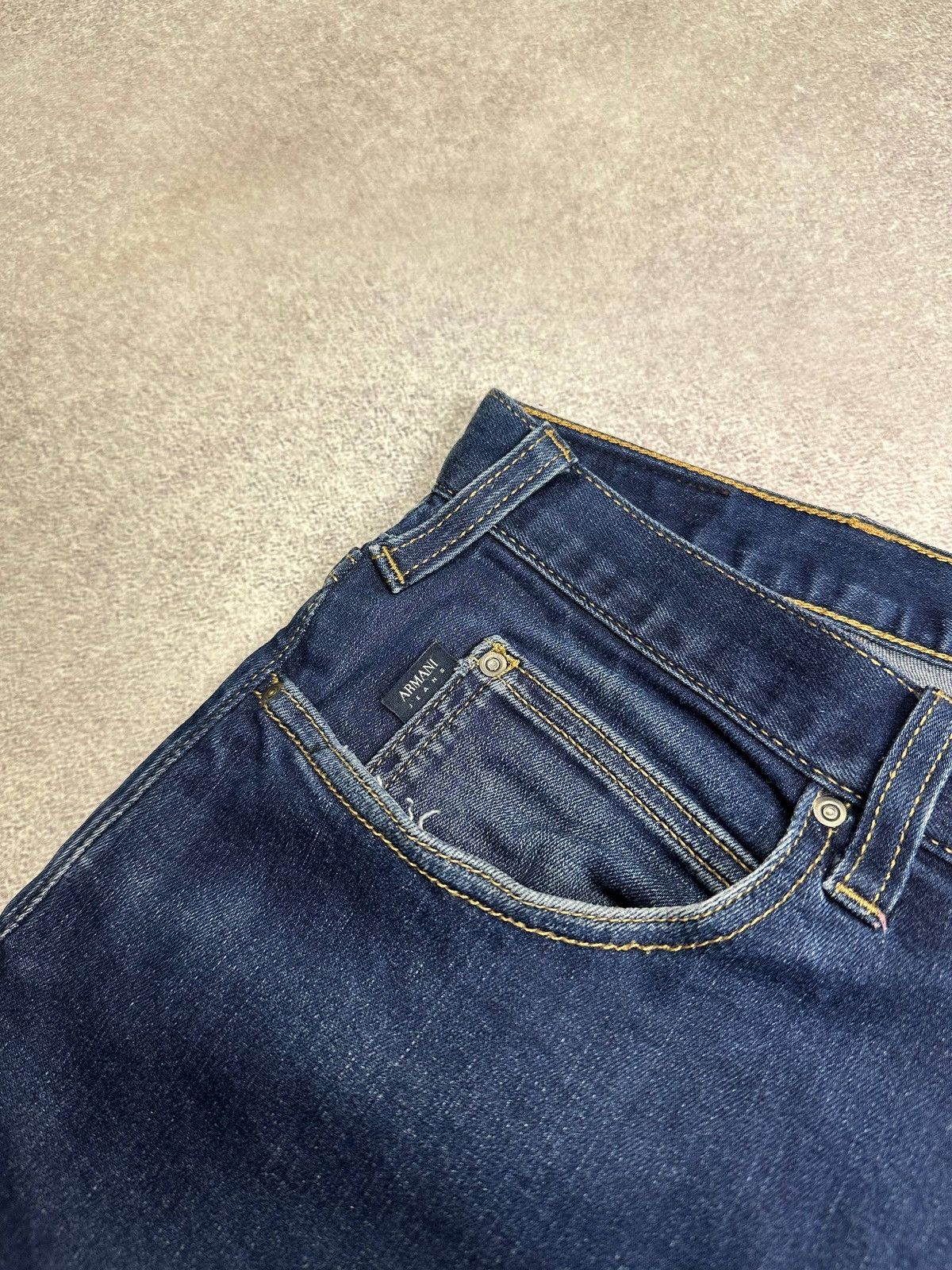 Armani Vintage Armani Metal Logo Baggy Jeans Rare Y2K 34 Size US 34 / EU 50 - 6 Thumbnail