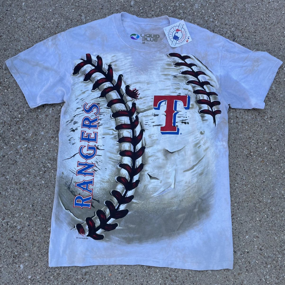 Liquid Blue 2014 Texas Rangers Liquid Blue Tie Dye Tee Medium NWT Size US M / EU 48-50 / 2 - 1 Thumbnail