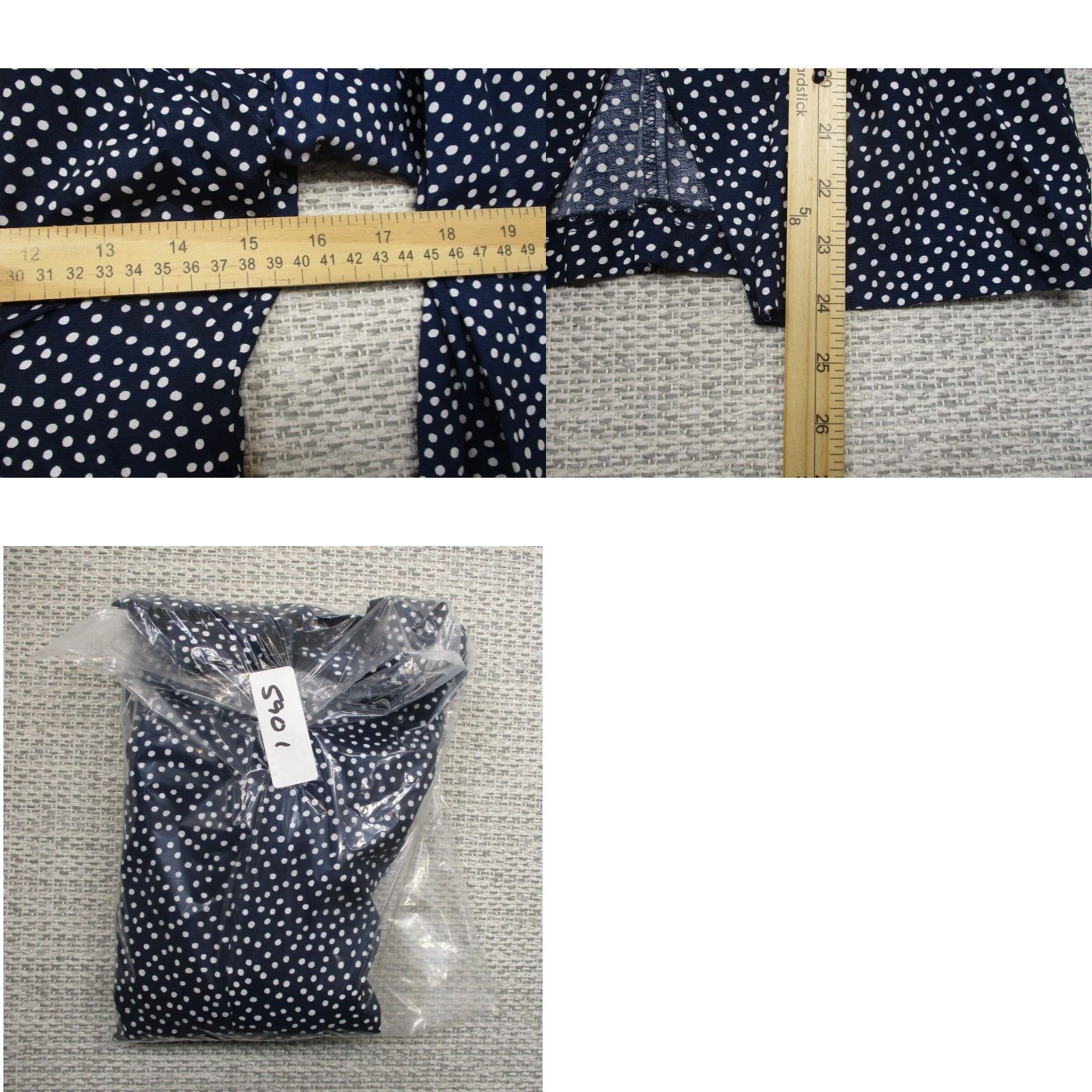 Vintage VINTAGE Avon Button Up Blue Blouse Womens 7/8 Shirt 70s 80s Casual Nylon Victorian Polka Dot M/L Size M / US 6-8 / IT 42-44 - 8 Thumbnail