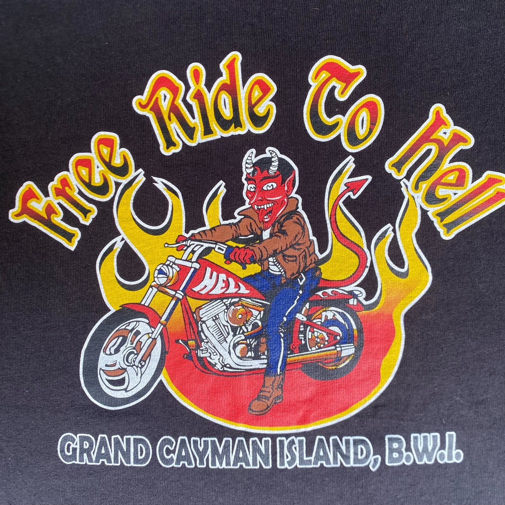 Delta Vintage Y2K Devil Biker Shirt Hell Punk Motorcycle Tee Size US XL / EU 56 / 4 - 3 Thumbnail