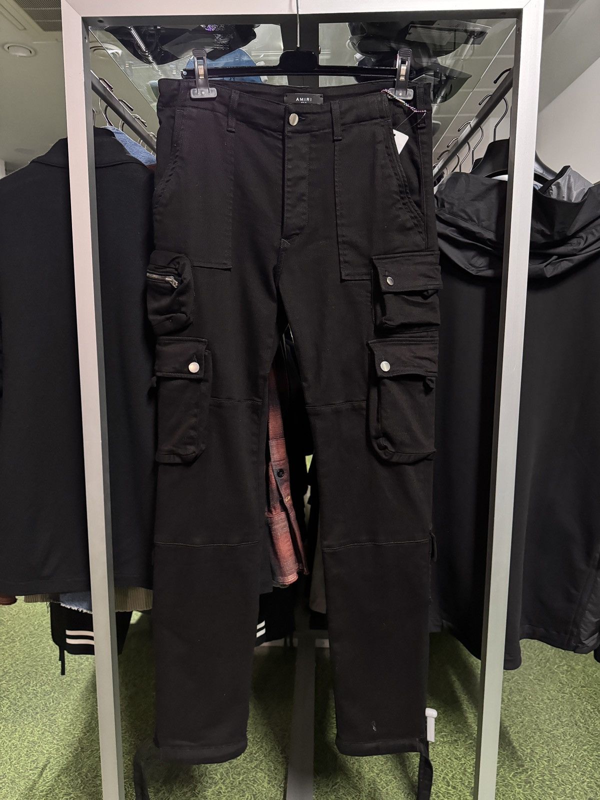Amiri Last Size Amiri Tactical Black Cargo Denim Pants Size US 32 / EU 48 - 1 Thumbnail